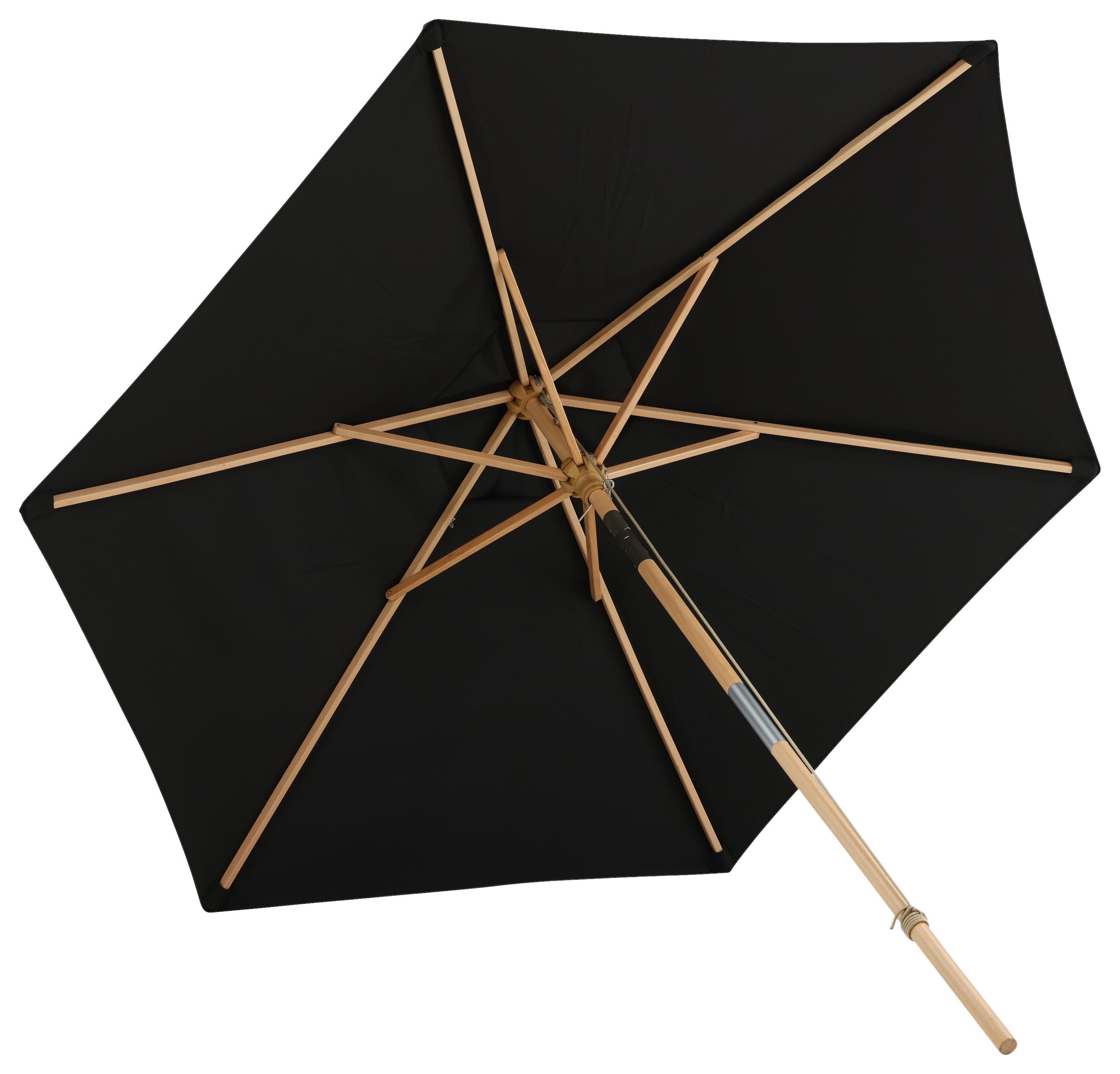 Wohnli Möbelsuche - Sonnenschirm Corypho ca. 250x232 cm Schwarz