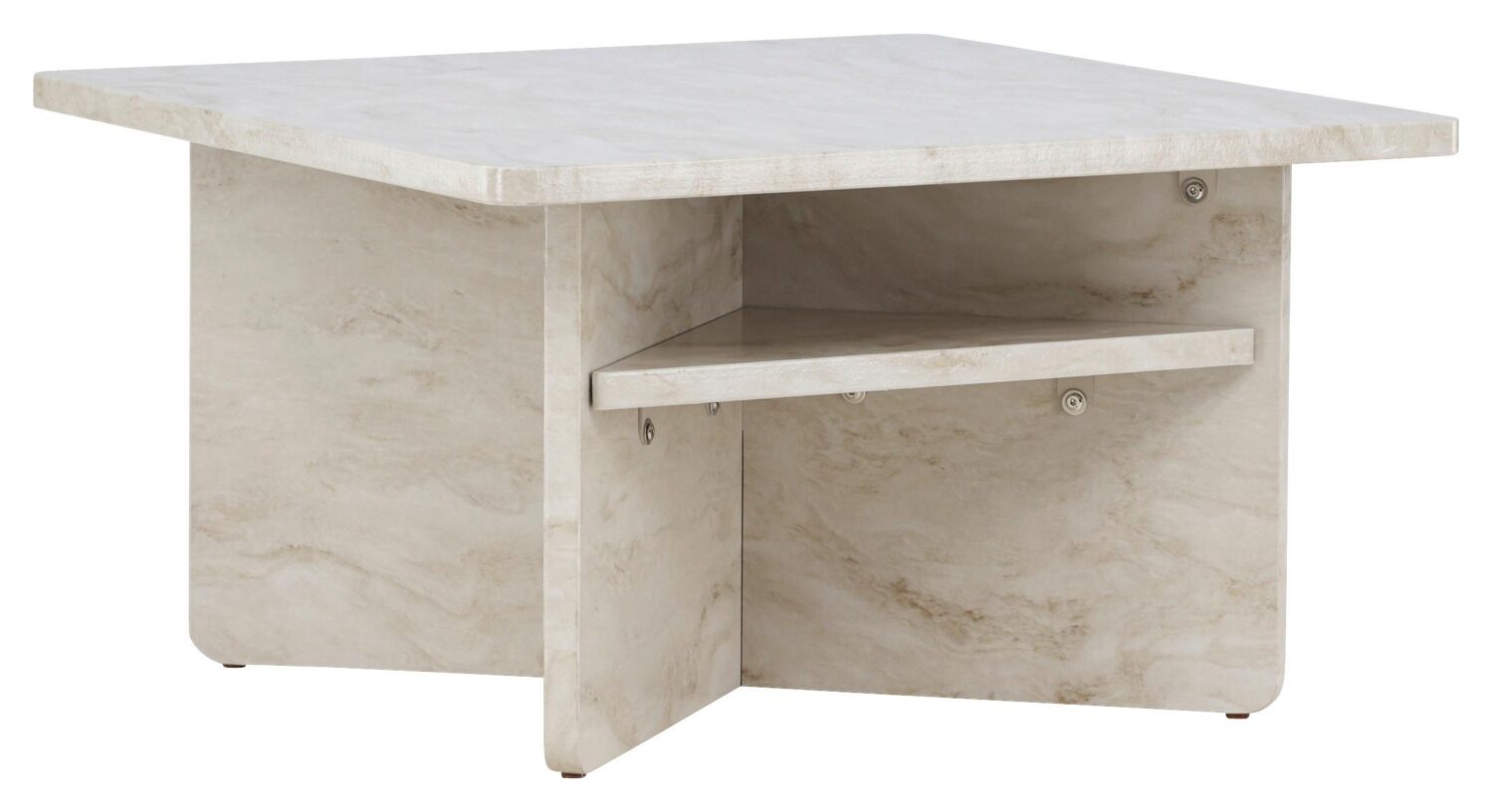 Wohnli Möbelsuche - Couchtisch Ålesund ca. 75x75x42 cm Beige