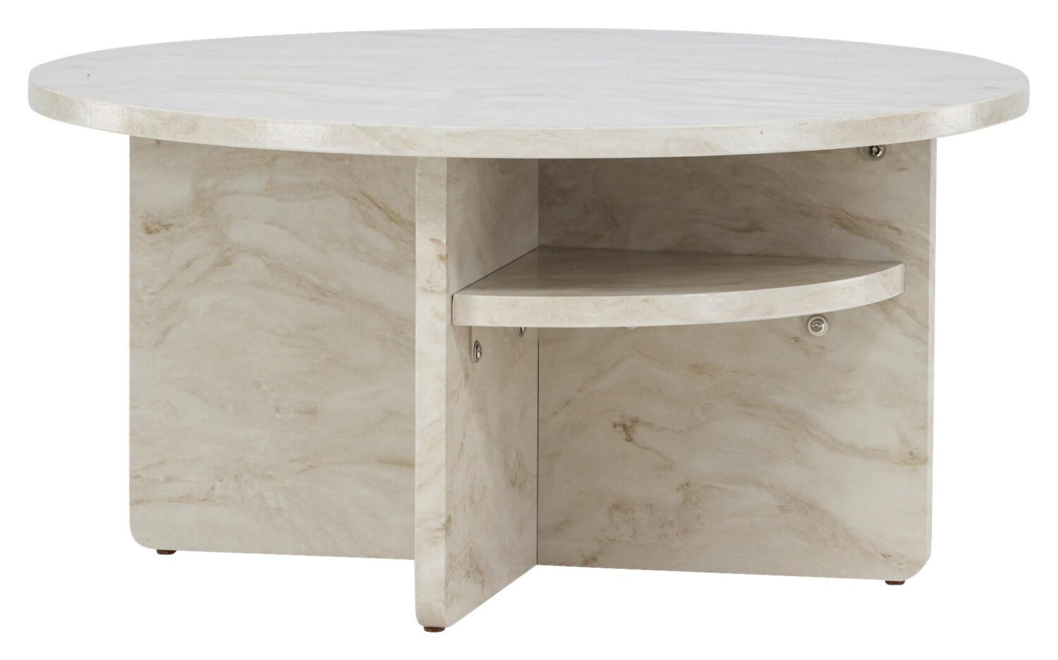 Wohnli Möbelsuche - Couchtisch Ålesund ca. 85x85x42 cm Beige