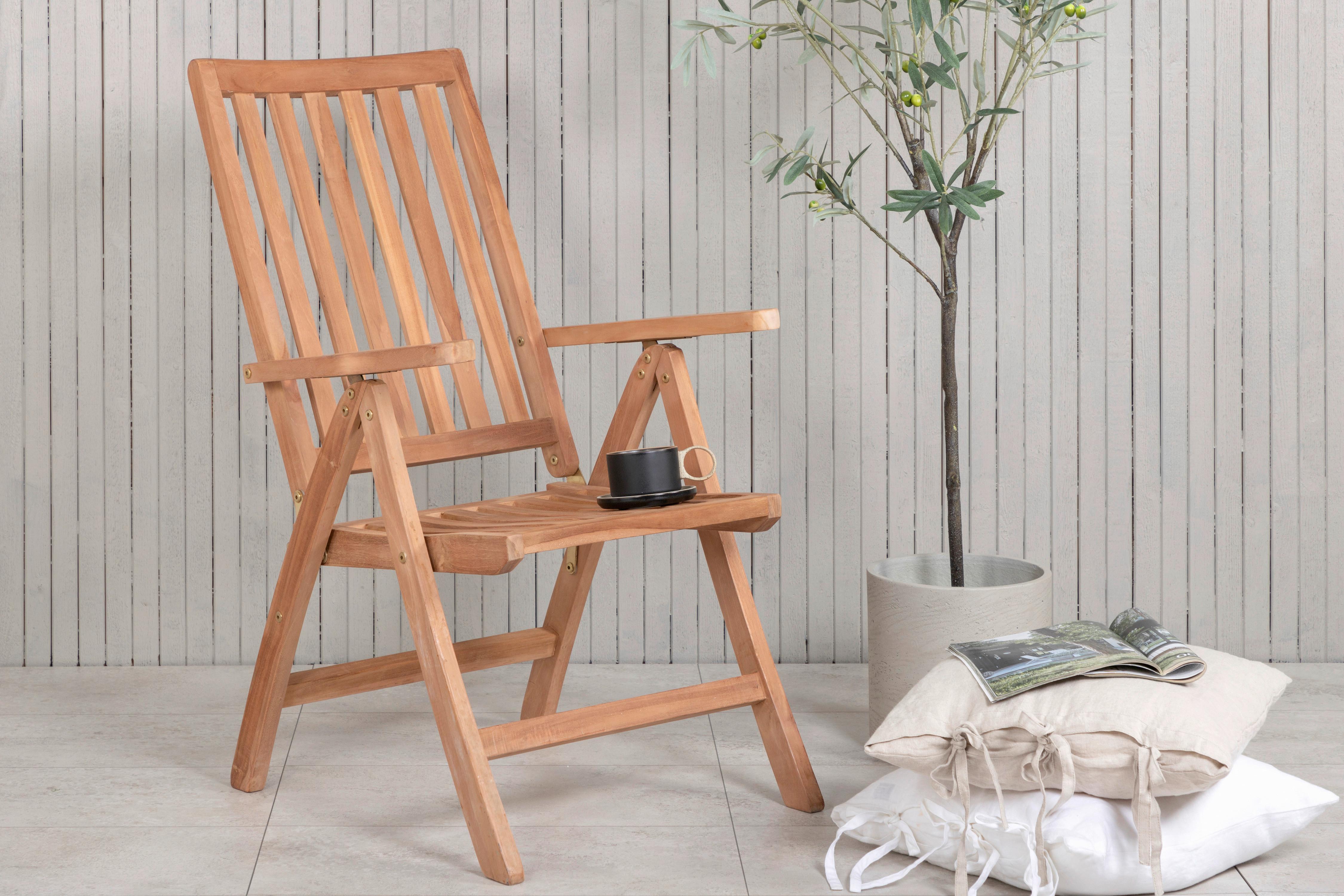 Klappstuhl Kenya ca. 62x105x73 cm Teakholz Holz Gardenson Möbel > Stühle > Klappstühle Braun