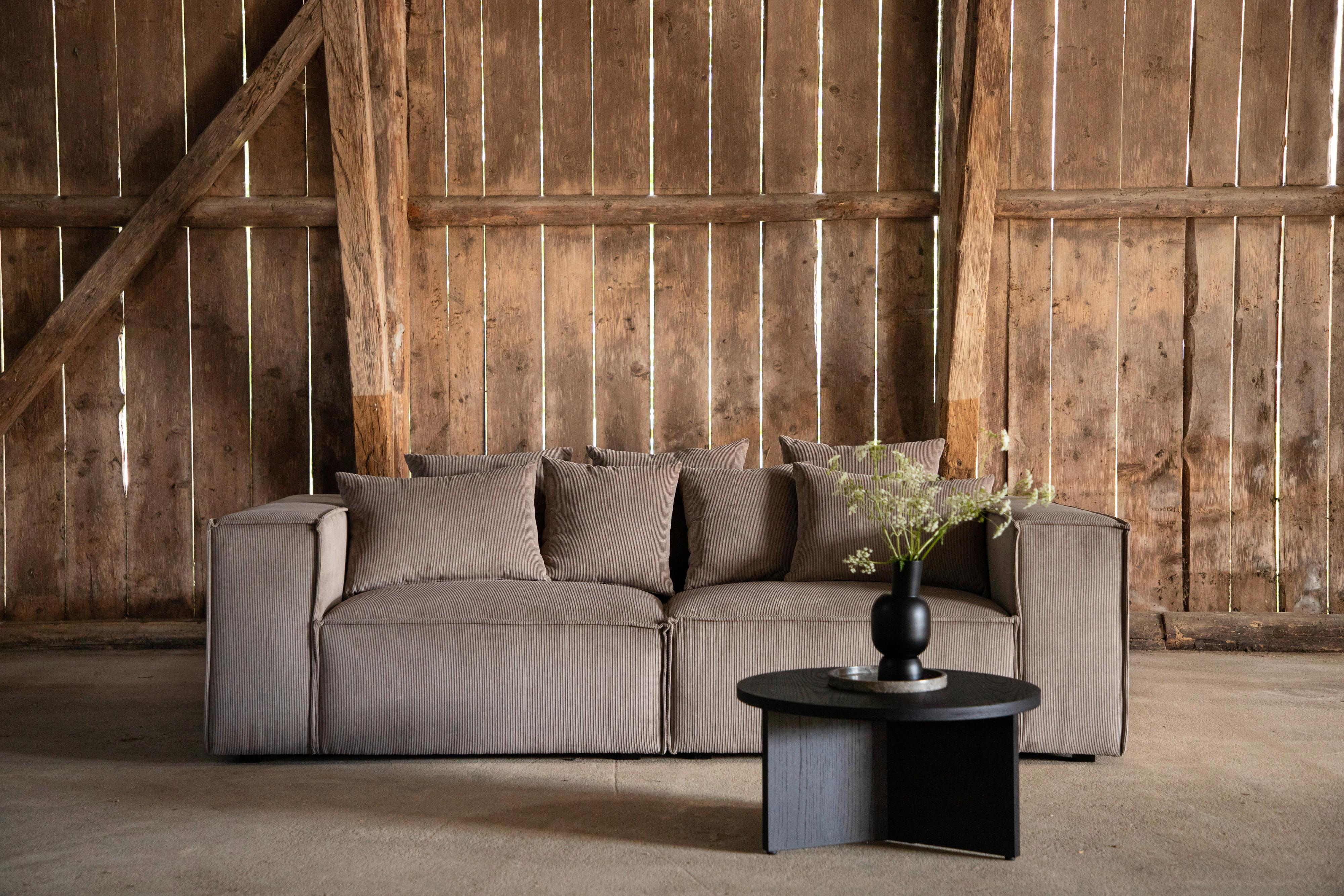 2-SITZER-SOFA GILLHOLMEN Kunststoff, Textil Livetastic Wohnzimmermöbel Braun