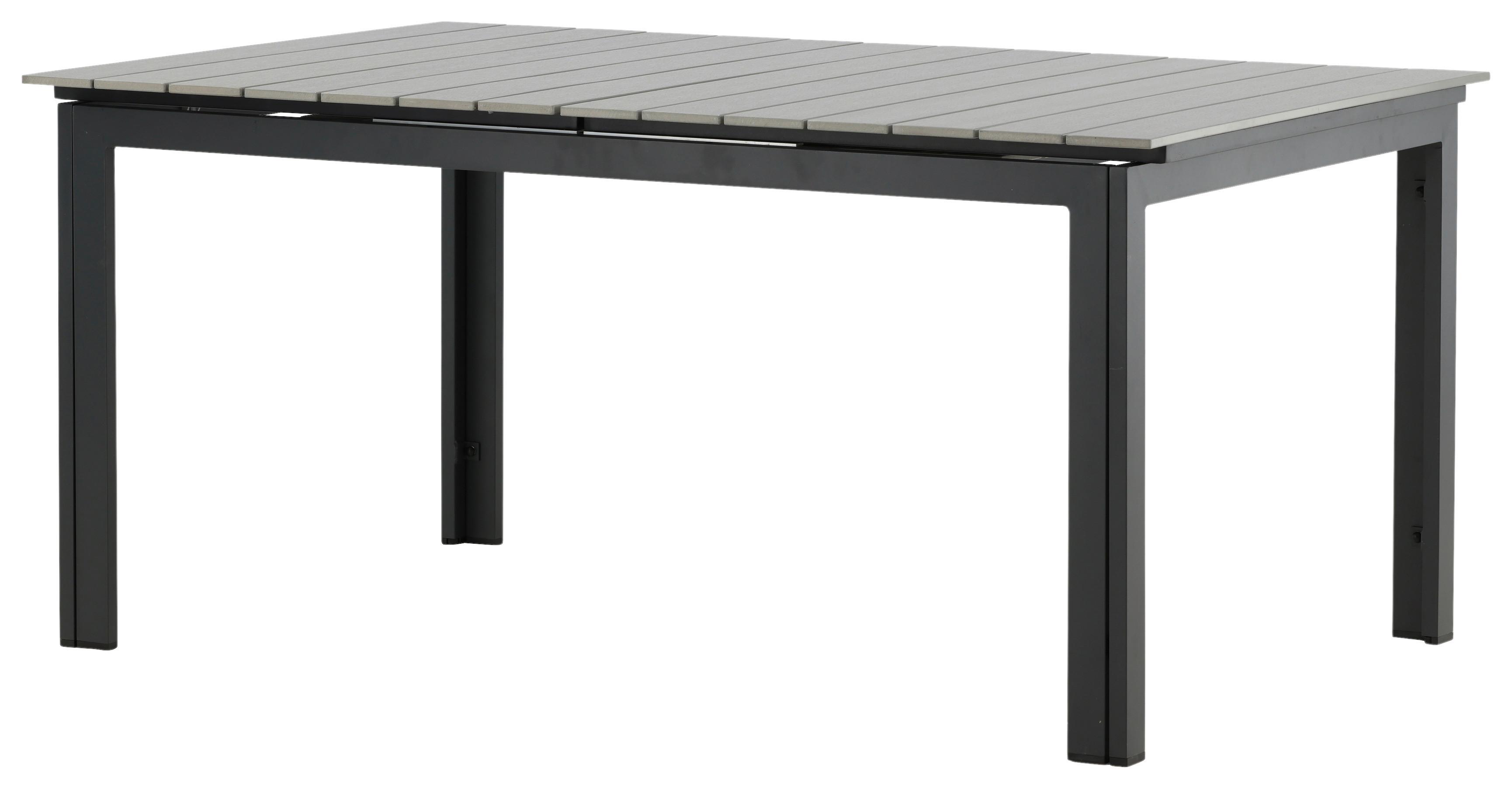 Wohnli Möbelsuche - Gartentisch Levels ca. 160x100x75 cm Grau/Schwarz