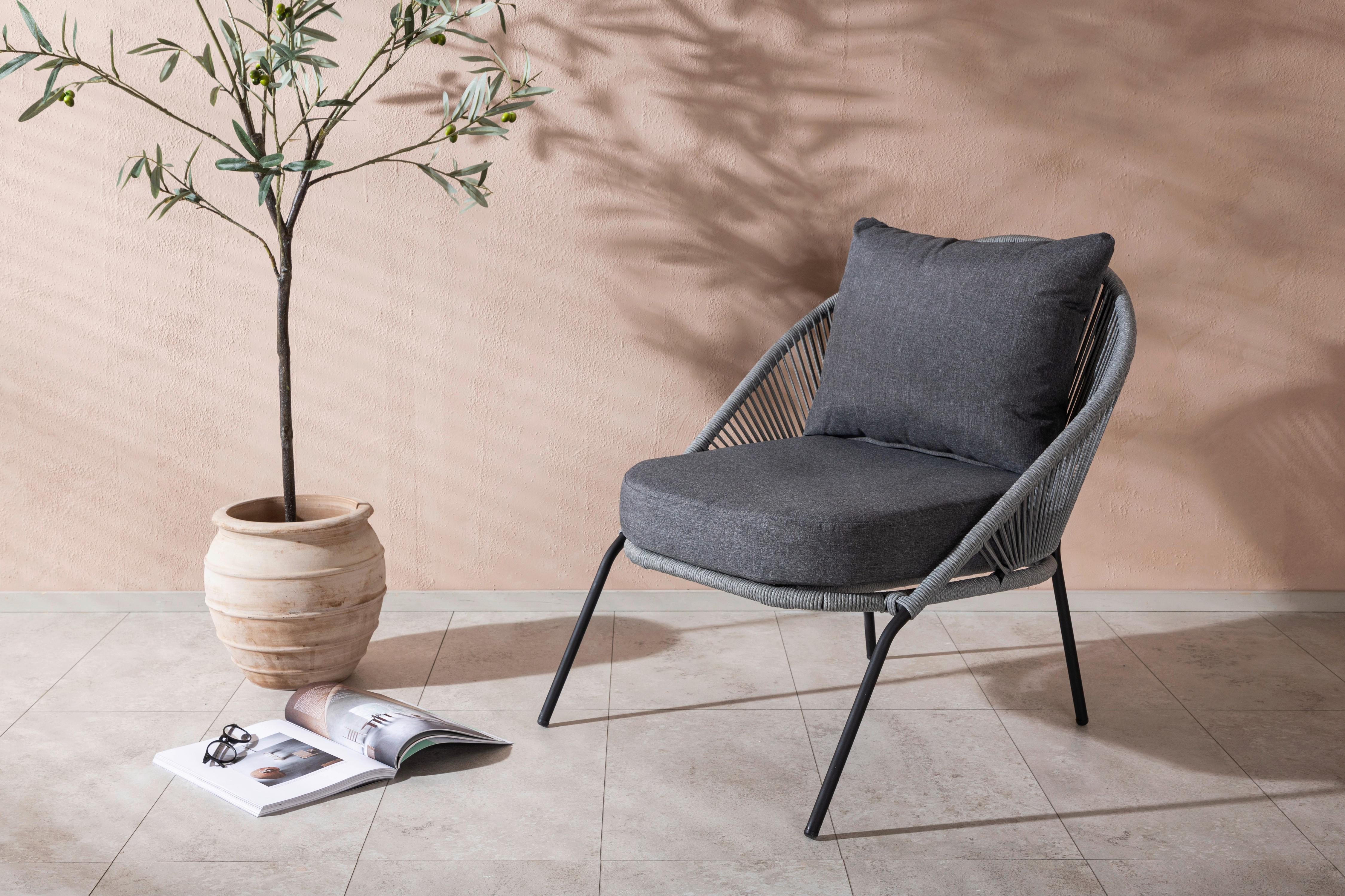 Wohnli Möbelsuche - Loungesessel Lindos Grau