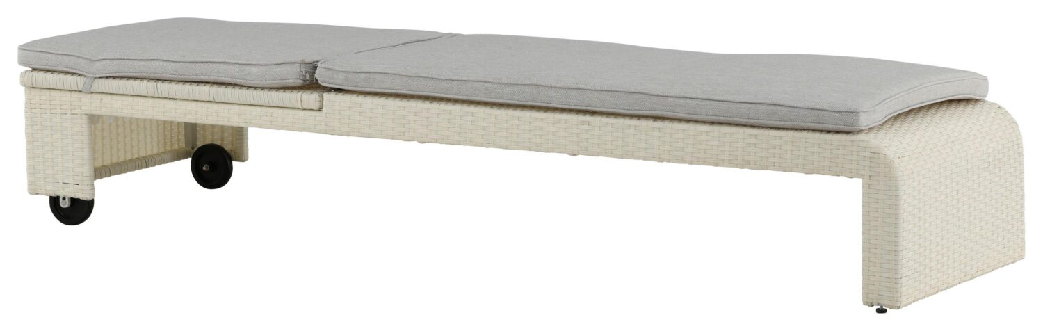 Wohnli Möbelsuche - Sonnenliege London ca. 60x32x196 cm Weiß