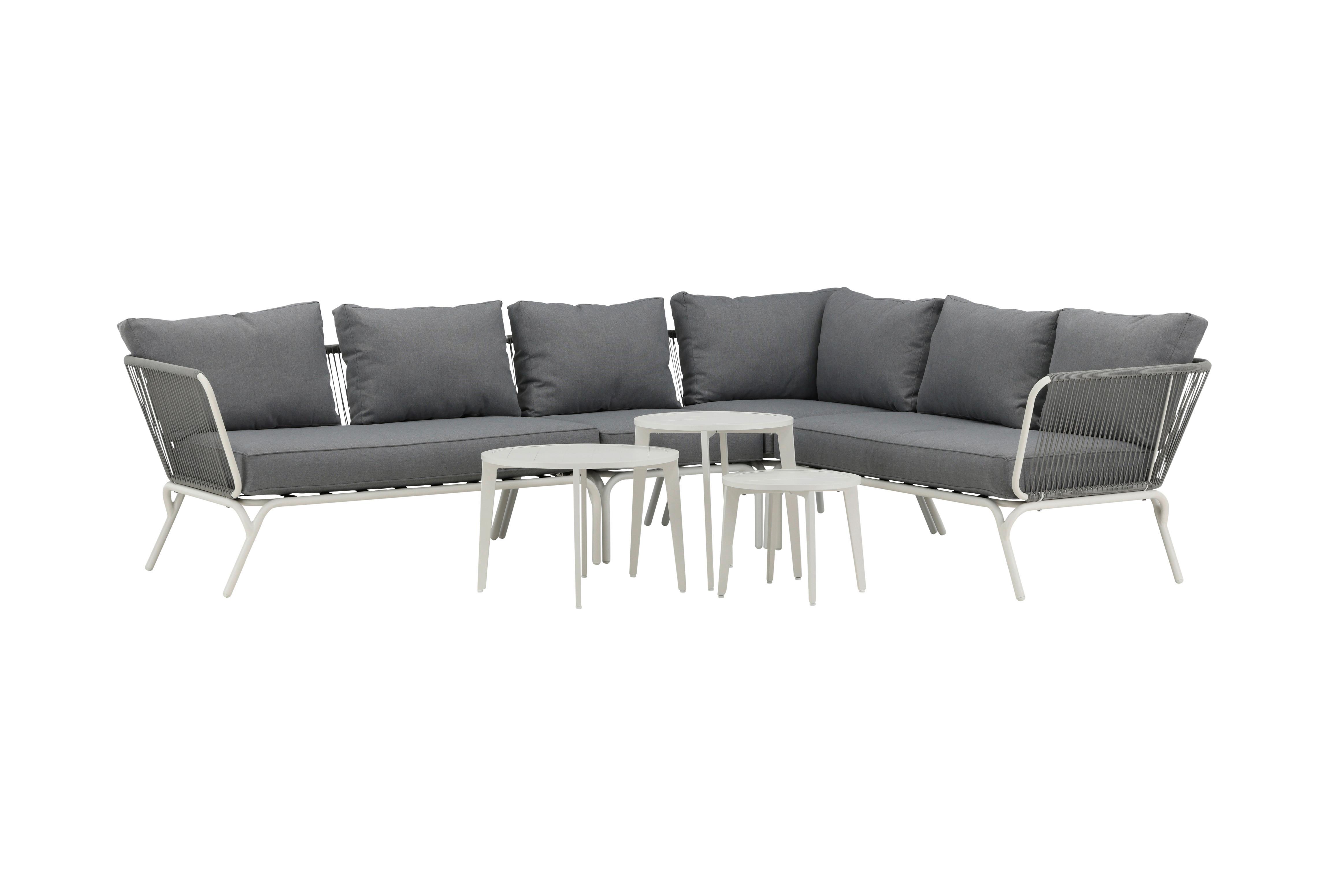 wohnli-moebel-suche-002615031001 Wohnli Möbelsuche - Dining-Loungeset Roxo ca. 283x221 cm Grau/Weiß