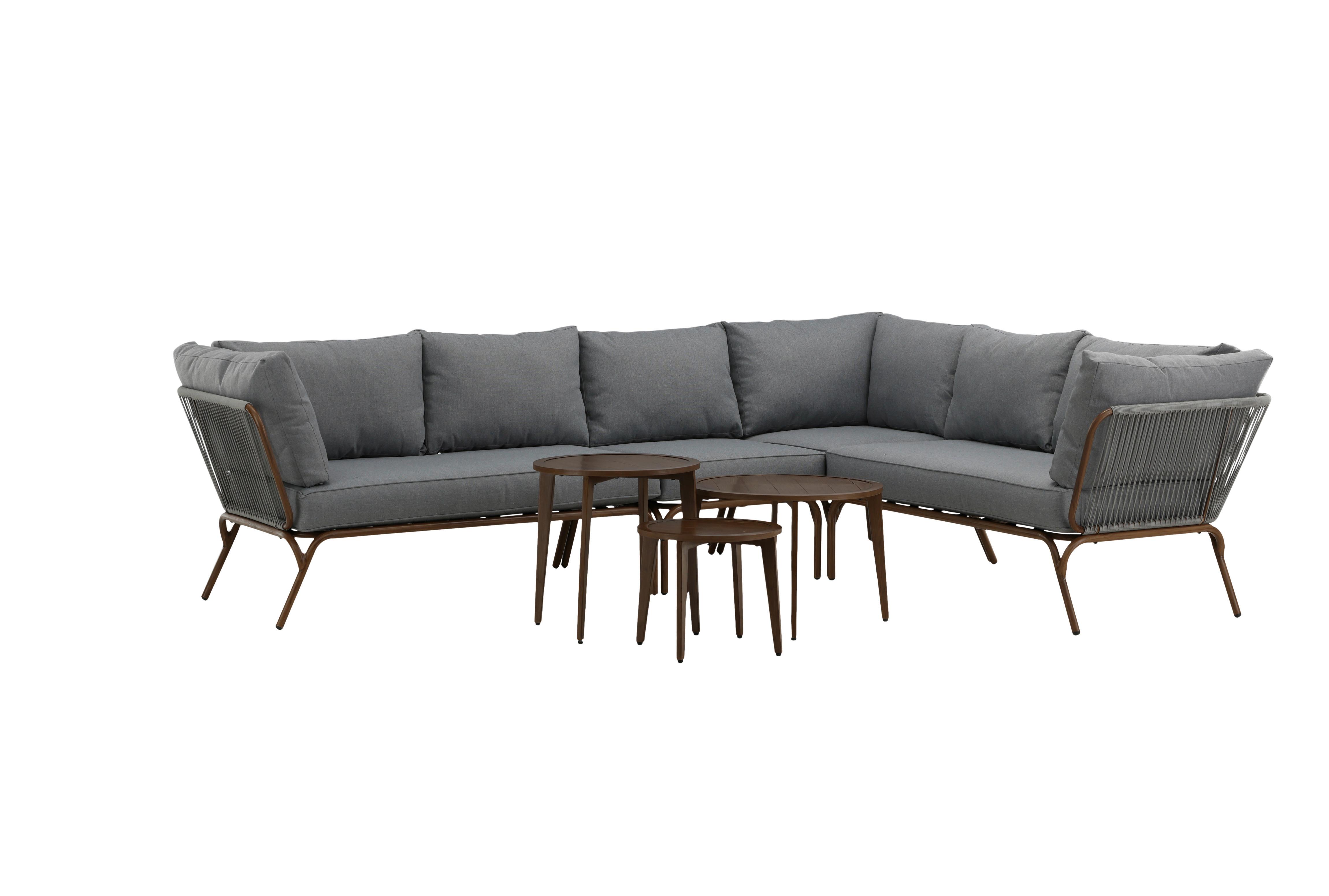 wohnli-moebel-suche-002615031003 Wohnli Möbelsuche - Dining-Loungeset Roxo ca. 283x221 cm Grau