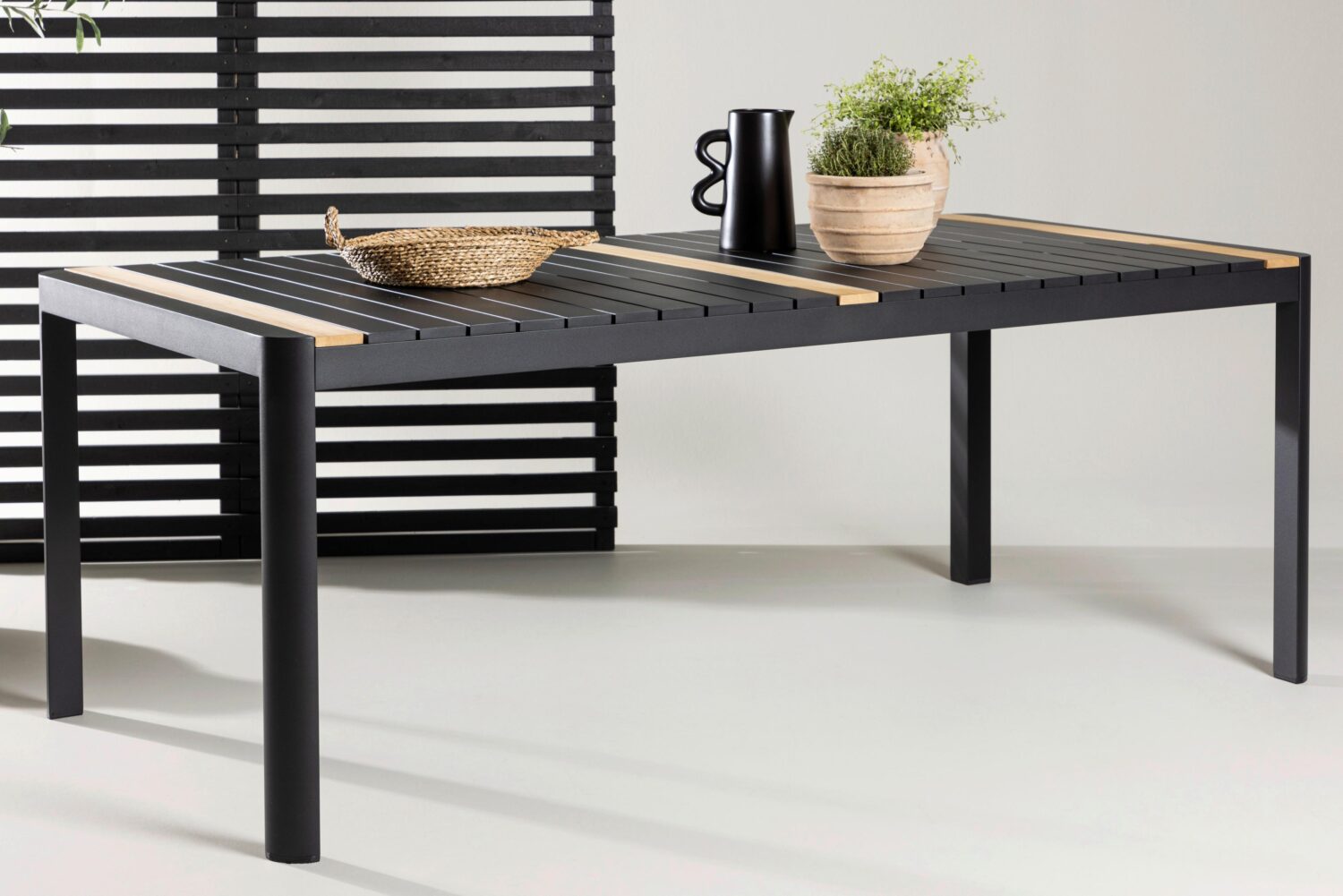 GARTENTISCH TOGO Holz, Metall Gardenson Garten & Outdoor > Gartenmöbel > Gartentische Schwarz