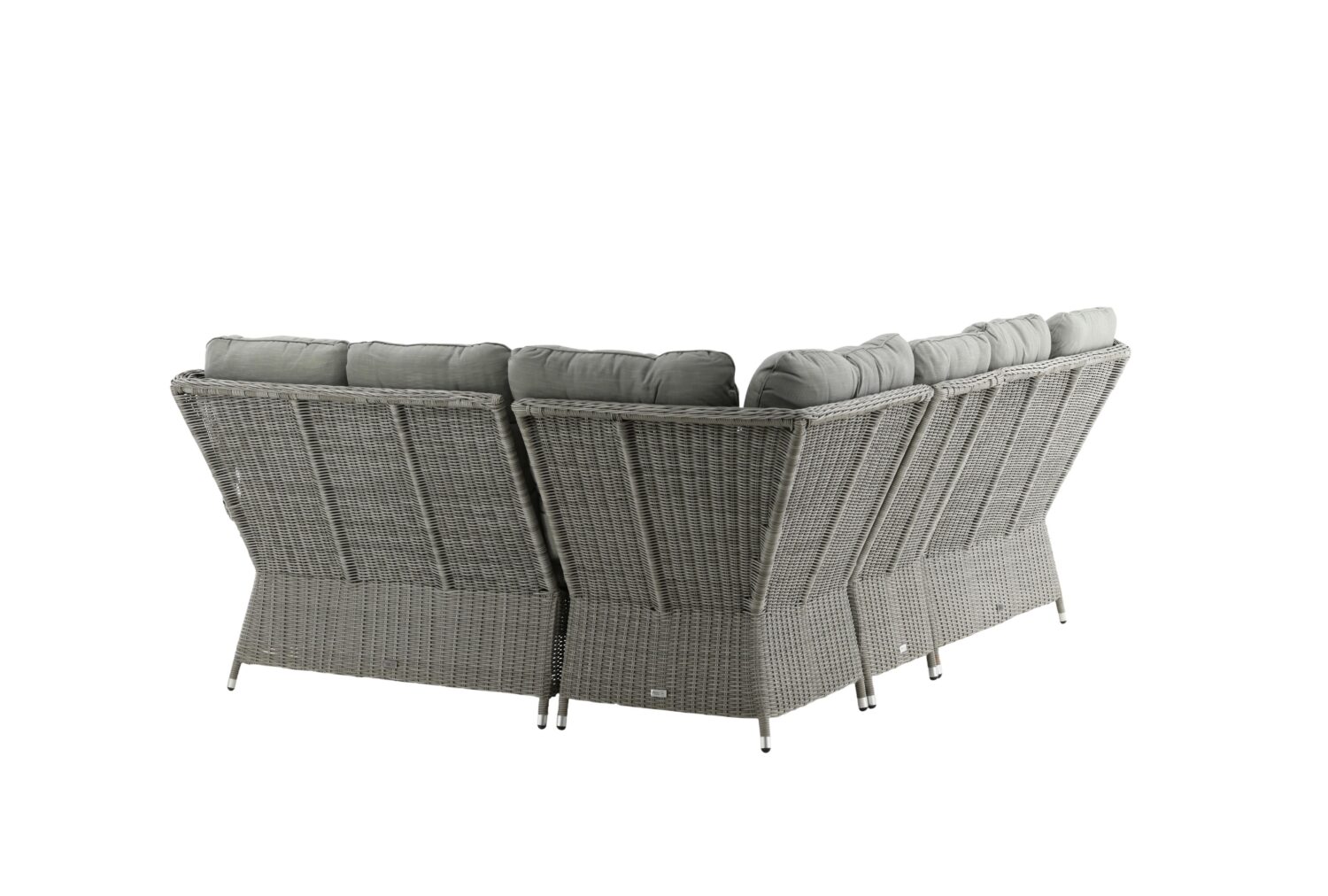 LOUNGEGARNITUR WASHINGTON Kunststoff, Textil Gardenson Garten & Outdoor > Loungemöbel > Loungegarnituren Grau