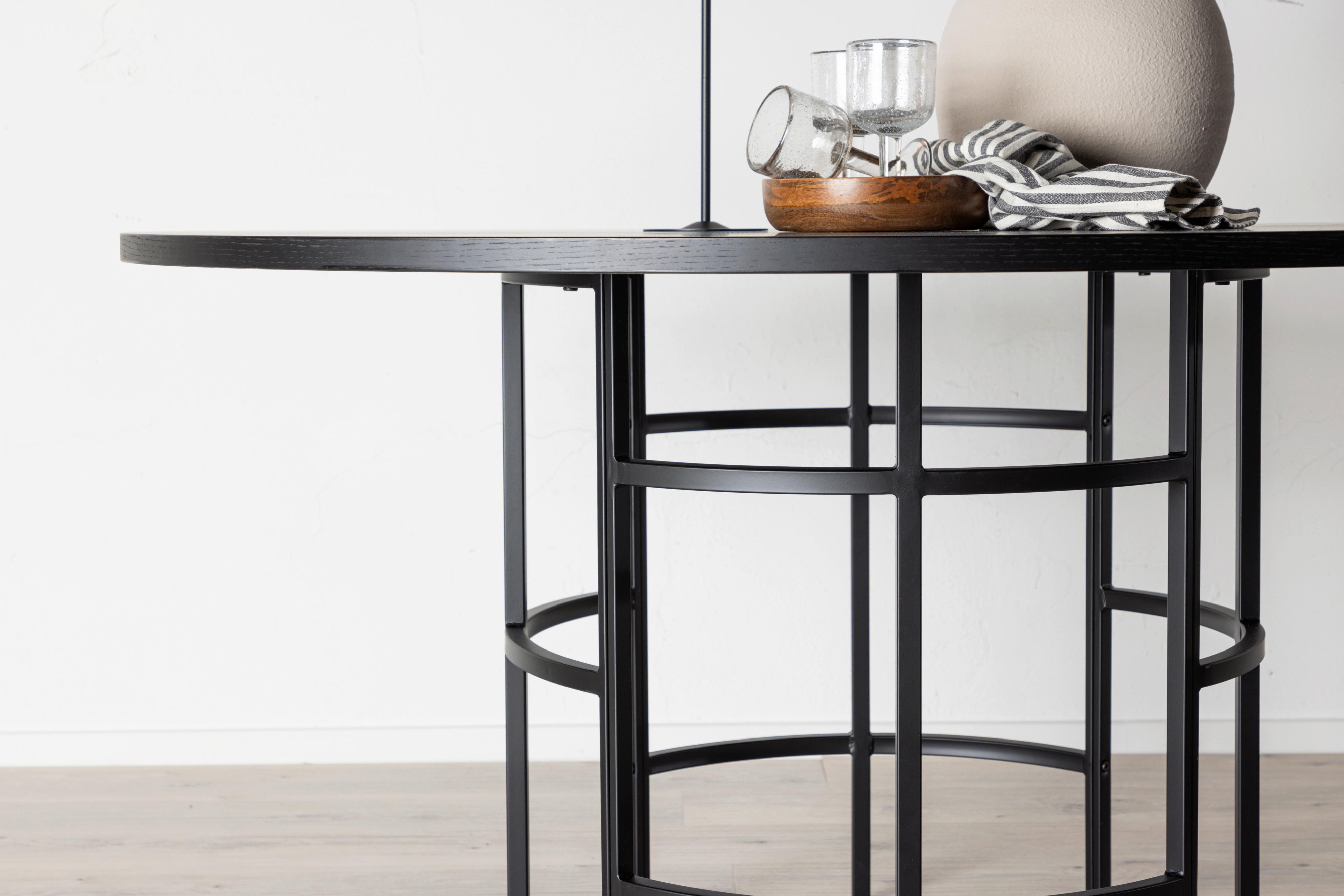 ESSTISCH COPENHAGEN Metall, Holzwerkstoff Livetastic Möbel > Tische > Esstische > Esstische rund Schwarz