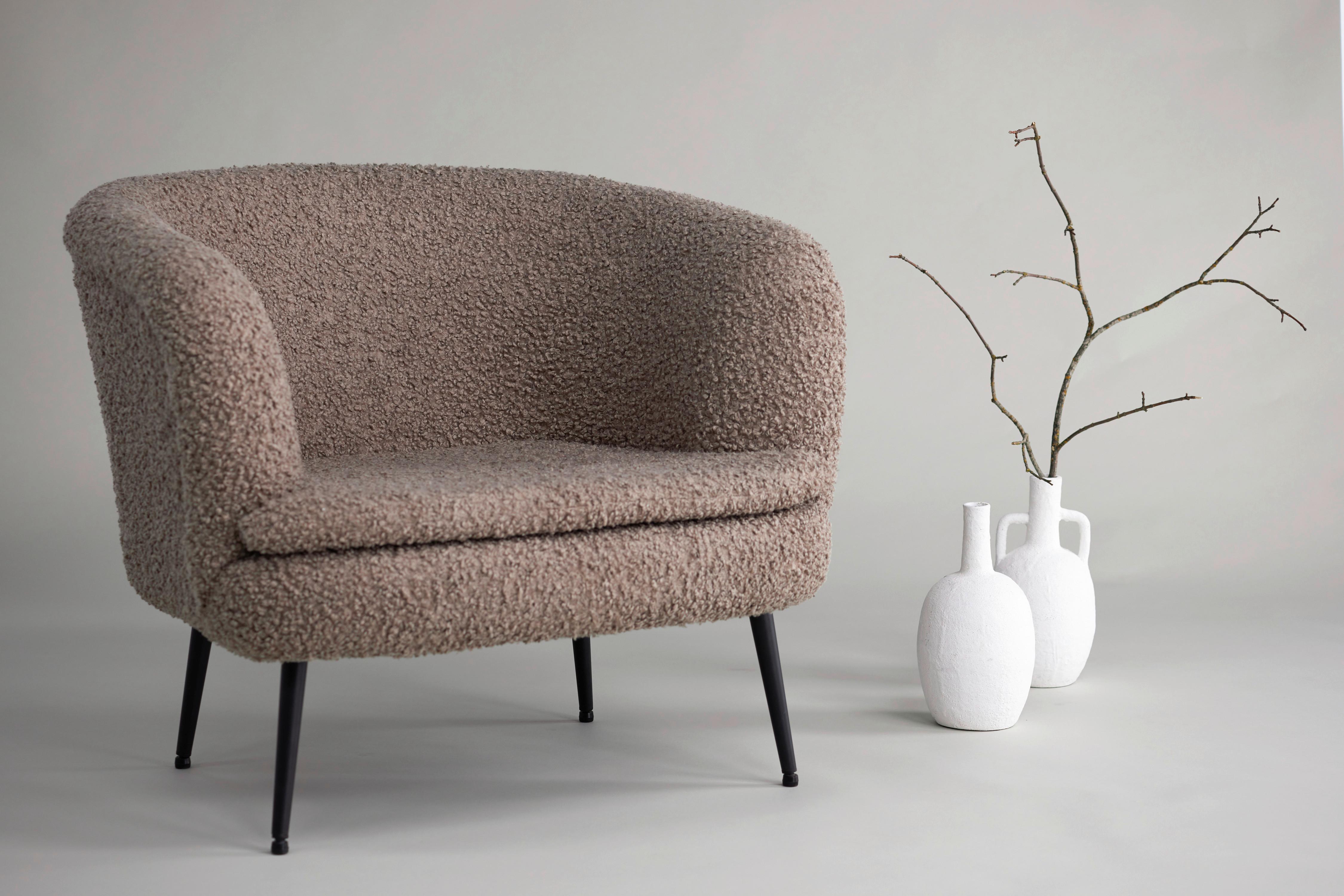 SESSEL NORDKOSTER Metall, Textil Livetastic Möbel > Sessel > Polstersessel Schwarz