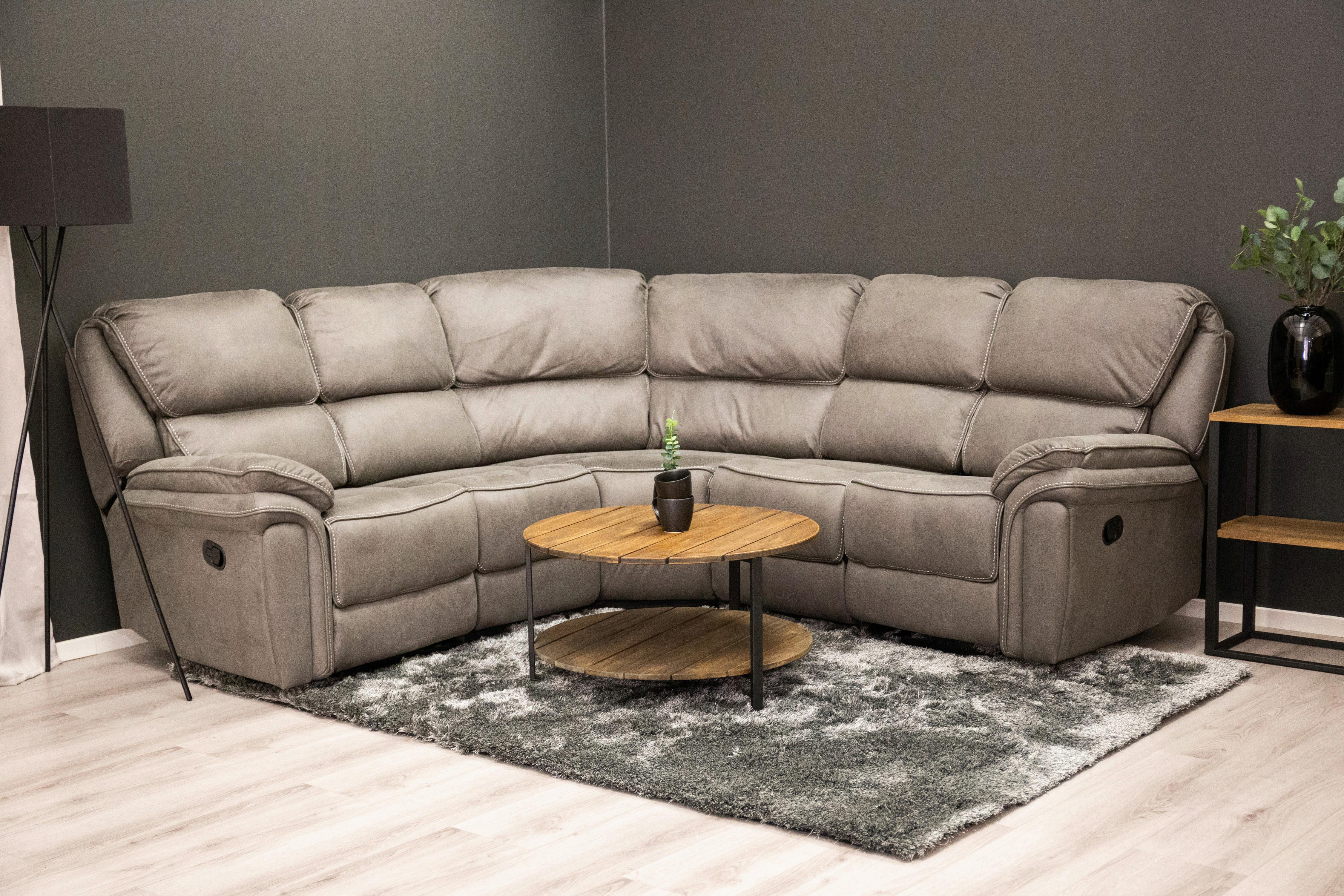 ECKSOFA SARANDA Kunststoff, Textil Livetastic Möbel > Sofas & Couches > Wohnlandschaften > Ecksofas > XXL Ecksofas Grau