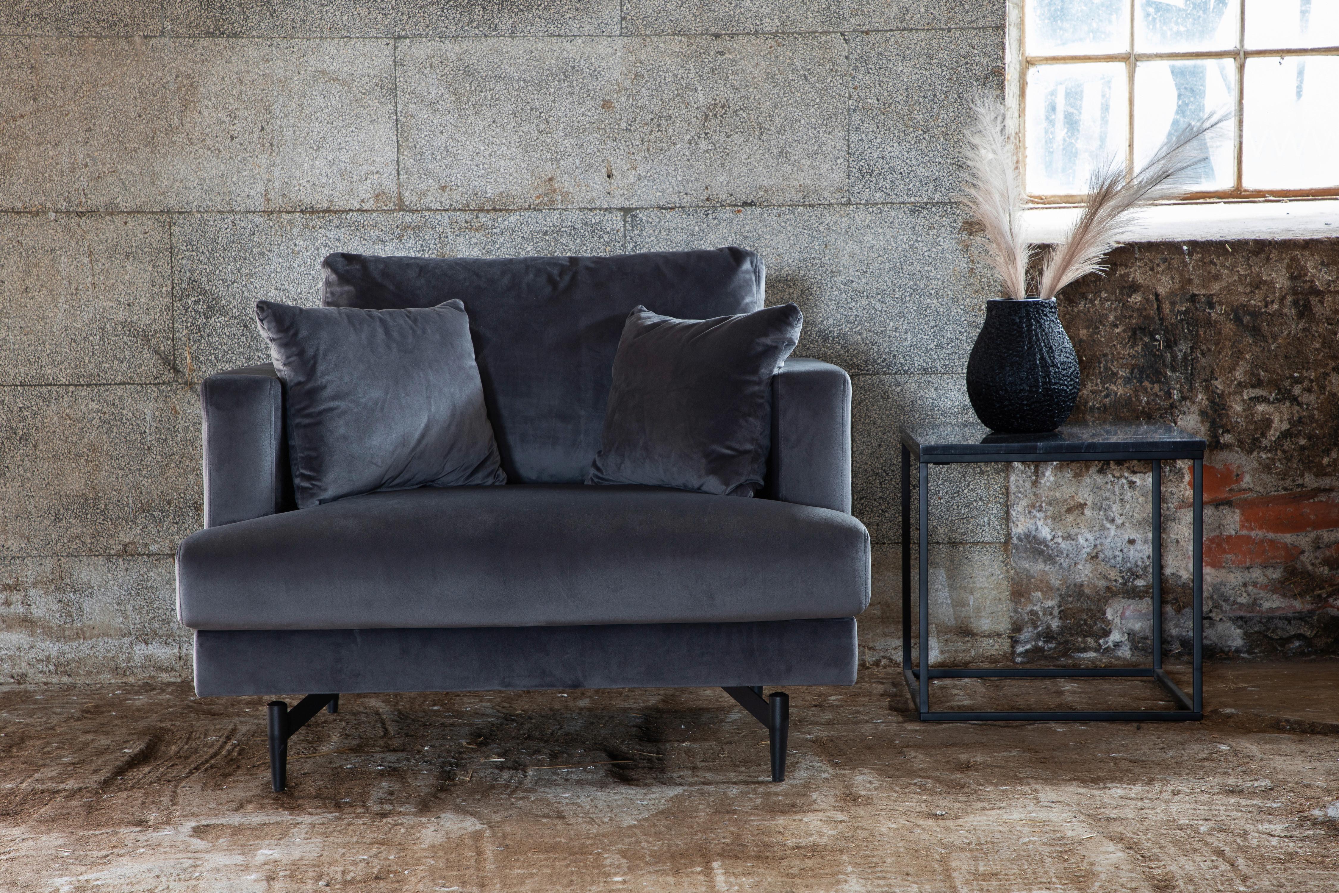 SESSEL SOFIA Metall, Textil Livetastic Möbel > Sessel > Polstersessel Grau