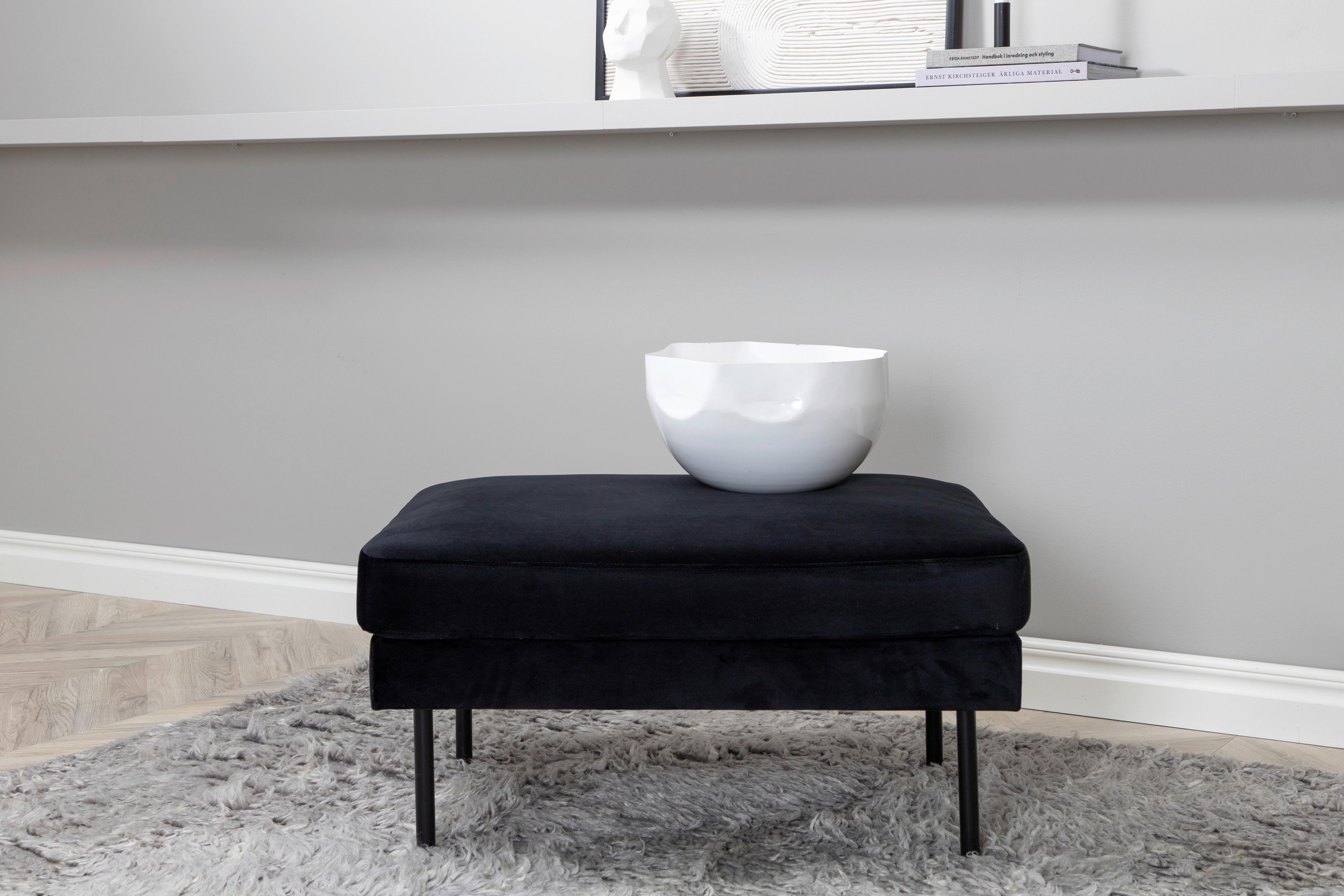 HOCKER ZOOM Metall, Textil Livetastic Möbel > Sessel > Hocker Schwarz