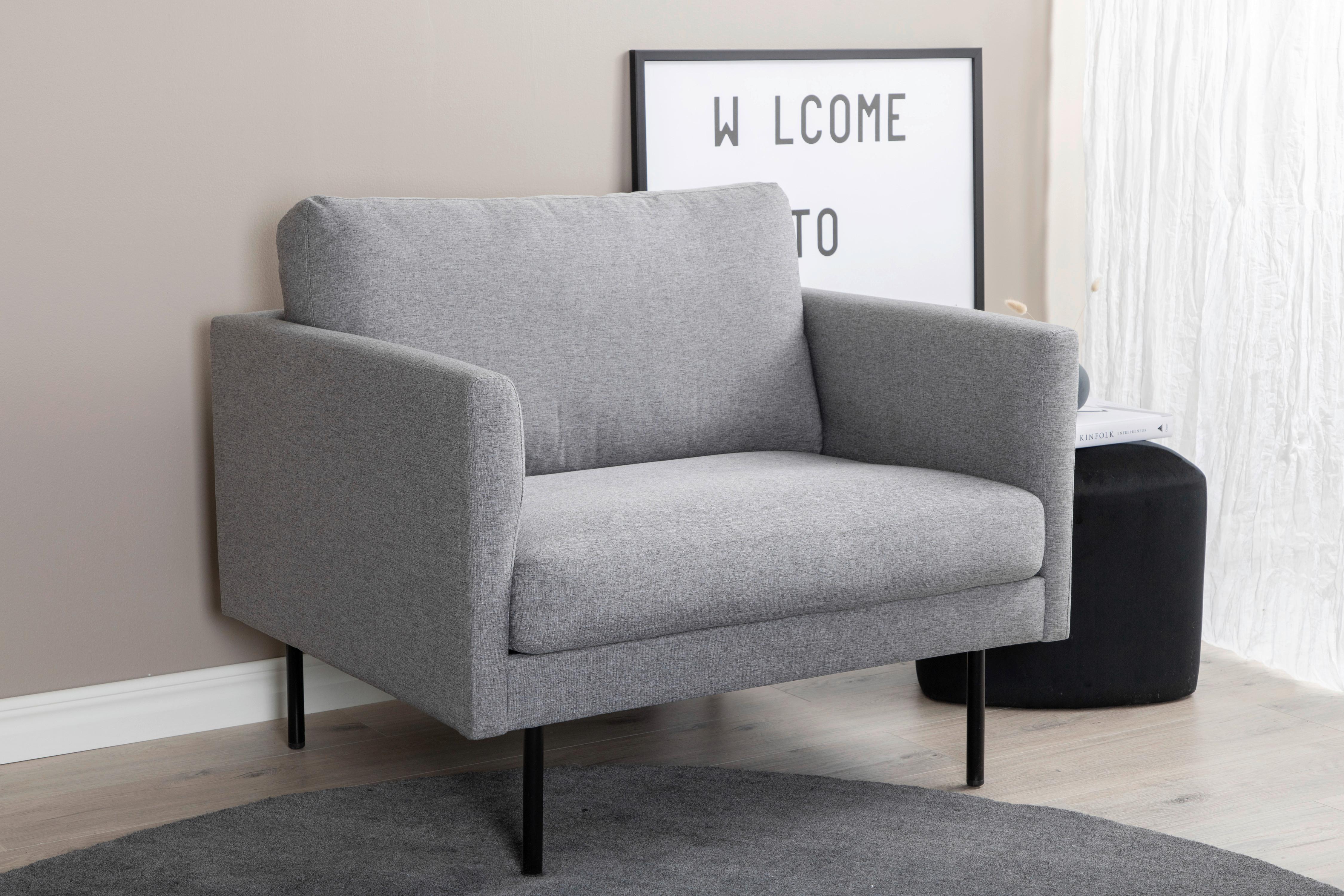 SESSEL ZOOM Metall, Textil Livetastic Möbel > Sessel > Polstersessel Grau