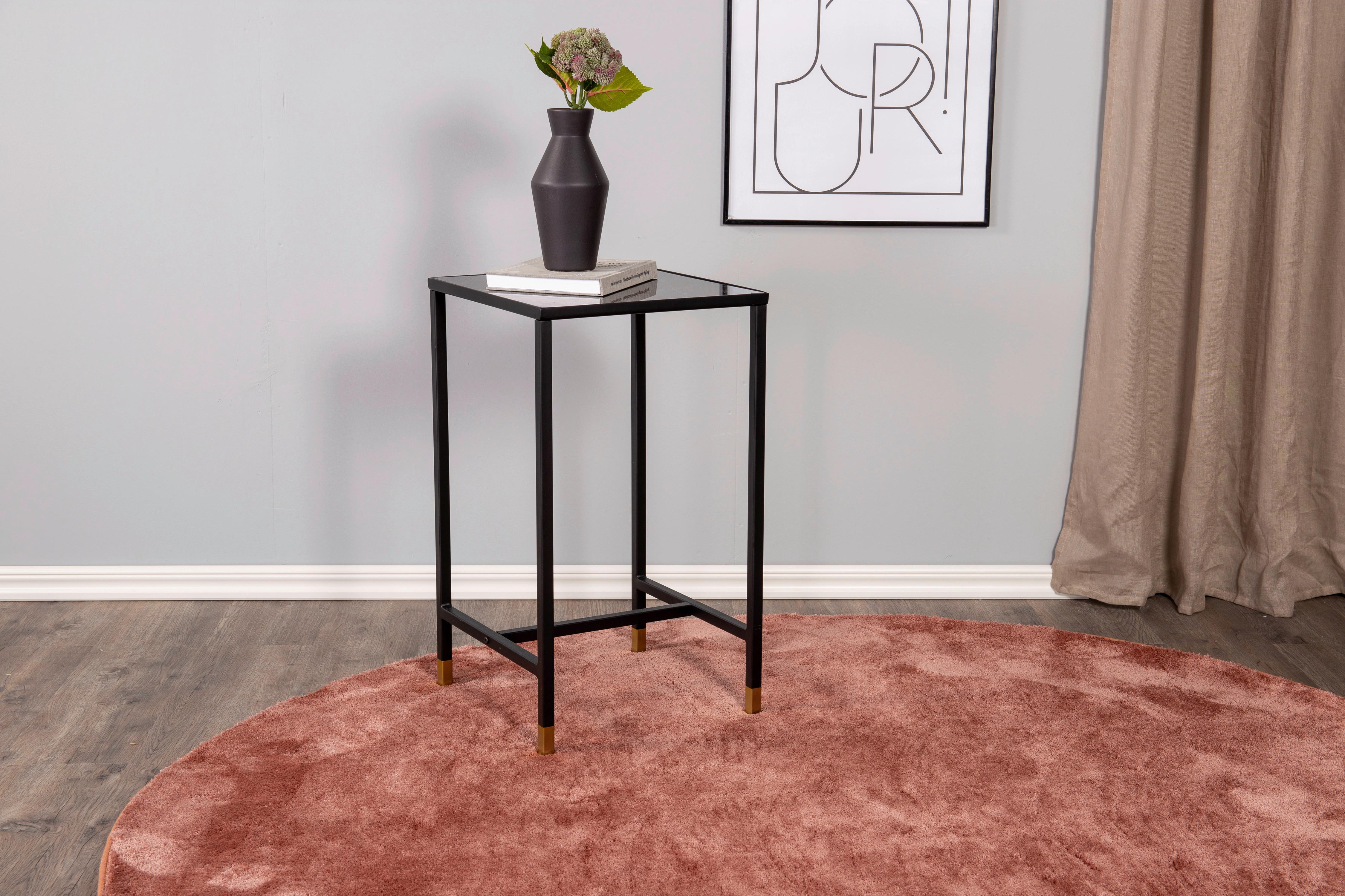 BEISTELLTISCH DIPP Metall, Glas Livetastic Möbel > Tische > Beistelltische > Beistelltische Metall Schwarz