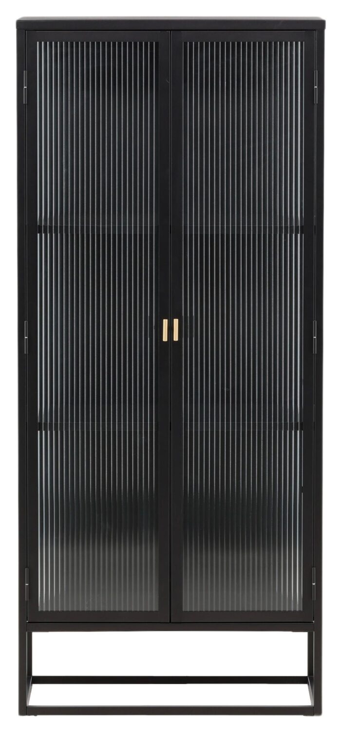 HIGHBOARD GARIS Metall, Glas Livetastic Wohnzimmermöbel Schwarz