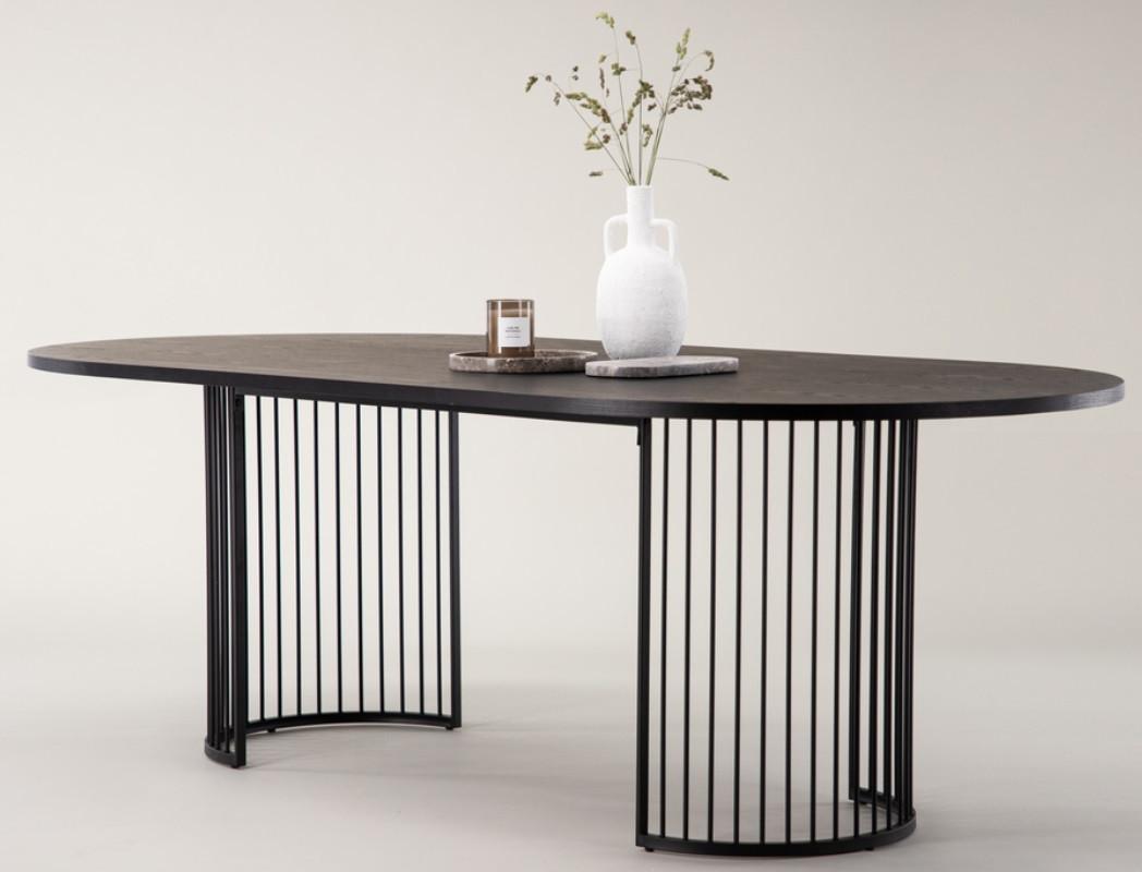 ESSTISCH HAMNEKSÄR Holz, Metall, Holzwerkstoff Livetastic Möbel > Tische > Esstische > Esstische Holz Schwarz