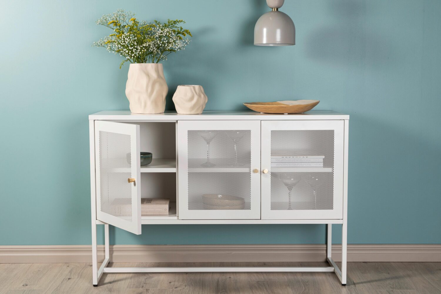 SIDEBOARD MALLA Metall Livetastic Wohnzimmermöbel Weiß