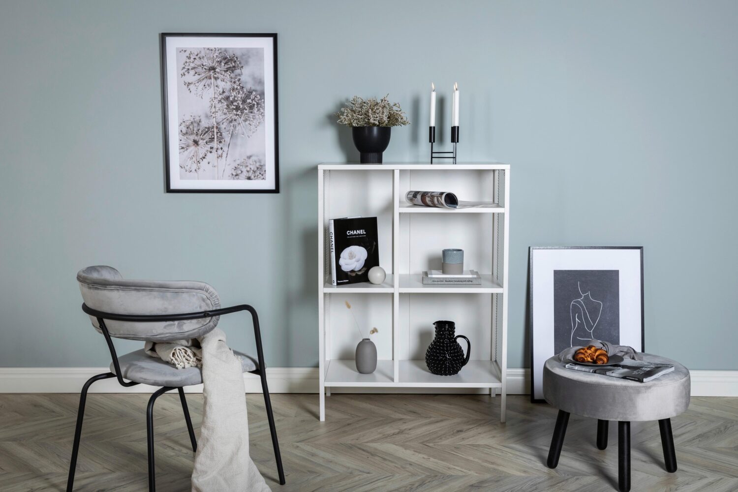 BÜCHERWAND MISHA Metall Livetastic Wohnzimmermöbel Weiß