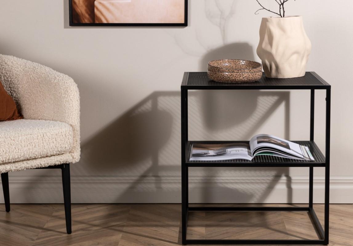 COUCHTISCH NETZ Metall Livetastic Wohnzimmermöbel Schwarz