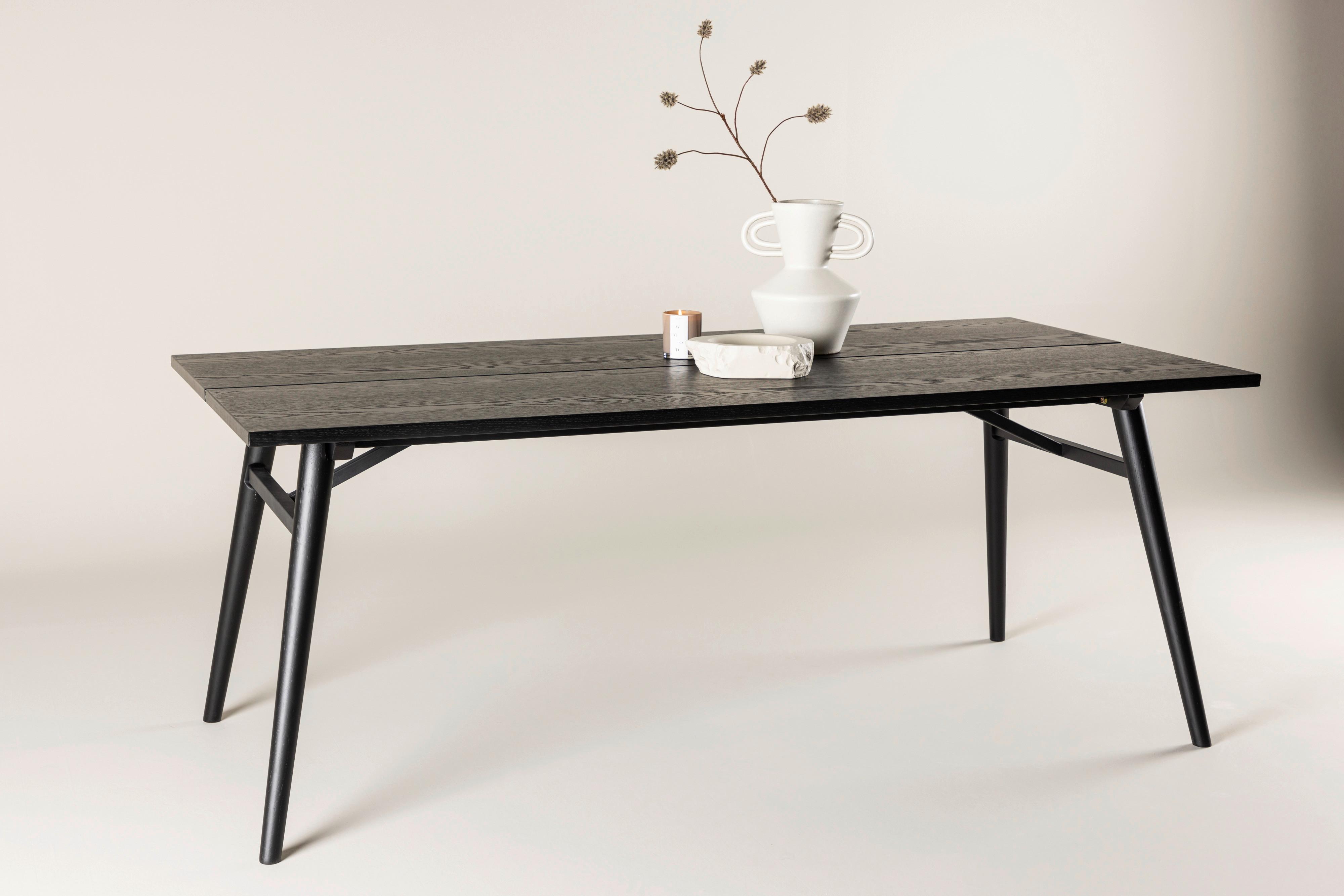 Esstisch Sleek SLEEK Holzwerkstoff, Metall Livetastic Möbel > Tische > Esstische Schwarz