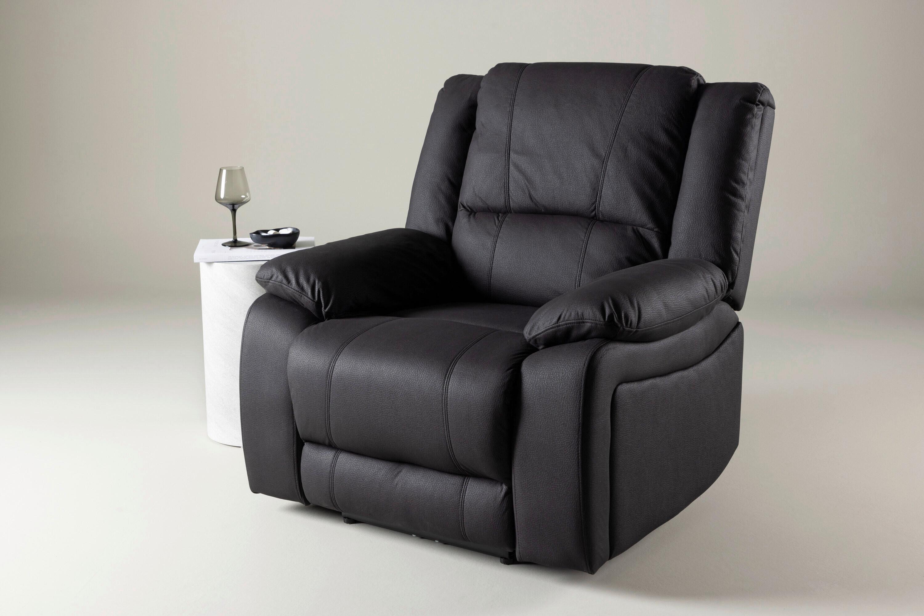 Relaxsessel Singapore Schwarz Metall, Textil Livetastic Möbel > Sessel > Relaxsessel Schwarz