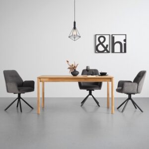 Esstisch Lund Naturfarben Eiche Echtholz Holz Mömax Möbel > Tische > Esstische > Esstische Holz Braun