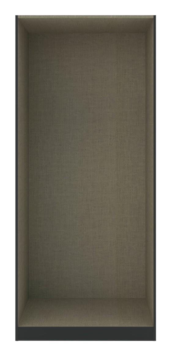 Kleiderschrankkorpus 'UNIT' in Anthrazit Holzwerkstoff Based Möbel > Schränke > Kleiderschränke Anthrazit