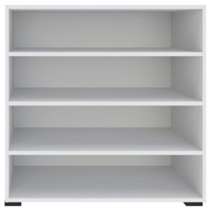 Regal Unit in Weiß Holzwerkstoff Based Wohnzimmermöbel Weiß