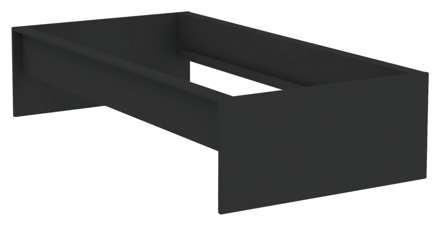 Wohnli Möbelsuche - Bettrahmen Unit 90 in Anthrazit