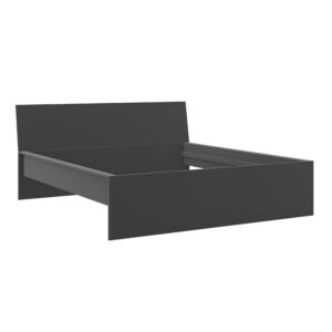 Bett Unit 180 Anthrazit ca. 180x200cm Holzwerkstoff Based Möbel > Betten > Doppelbetten Anthrazit