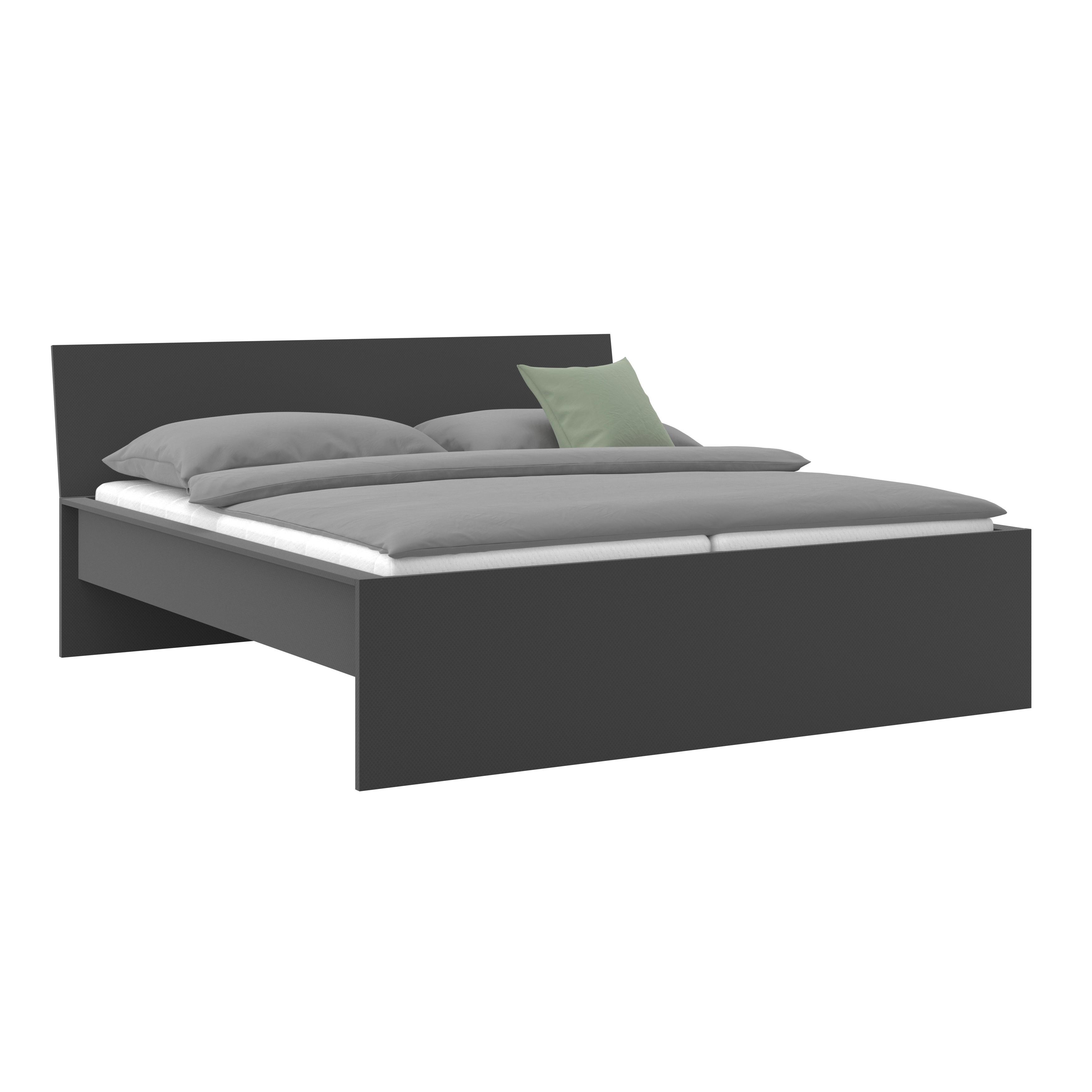 Wohnli Möbelsuche - Bett Unit 180 Anthrazit ca. 180x200cm
