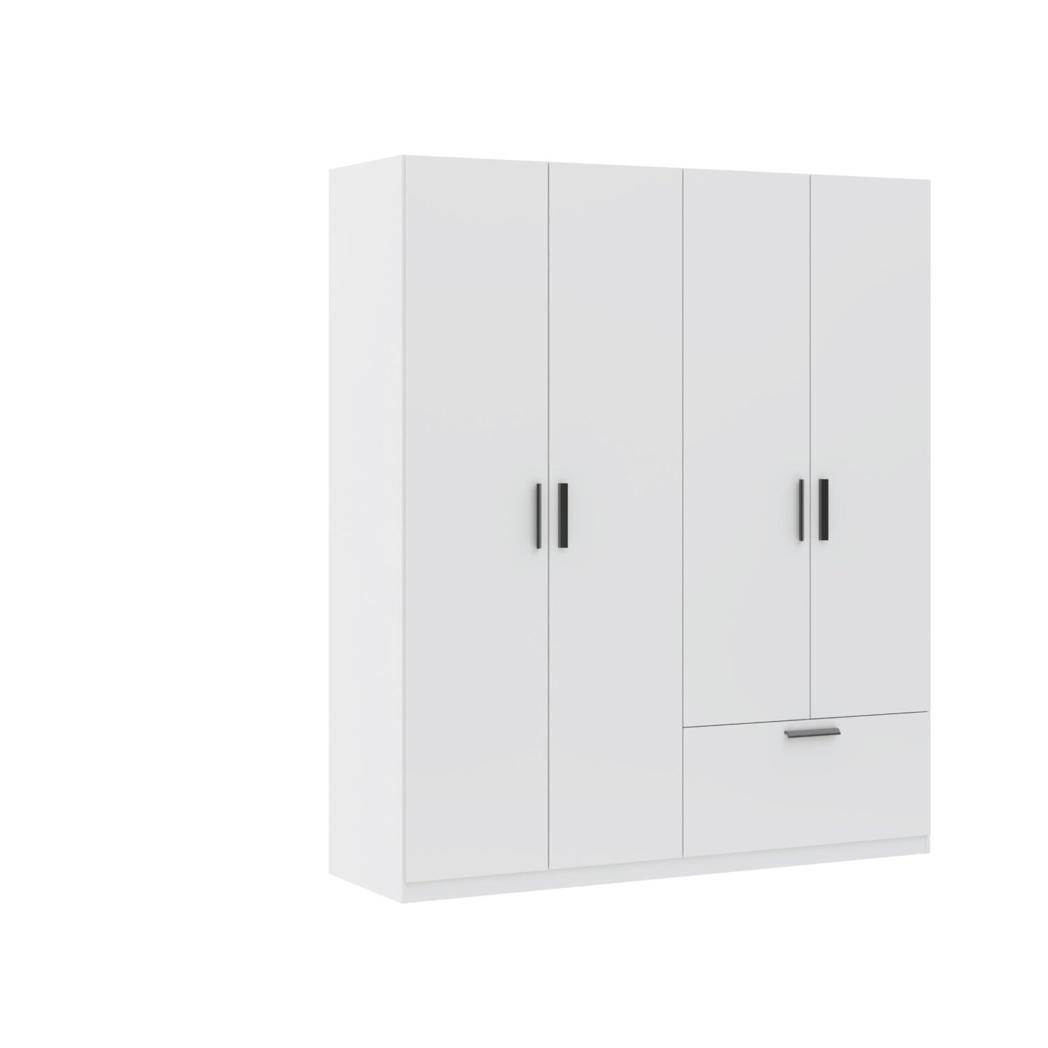 Wohnli Möbelsuche - Drehtürenschrank Milos 4T1S Weiß