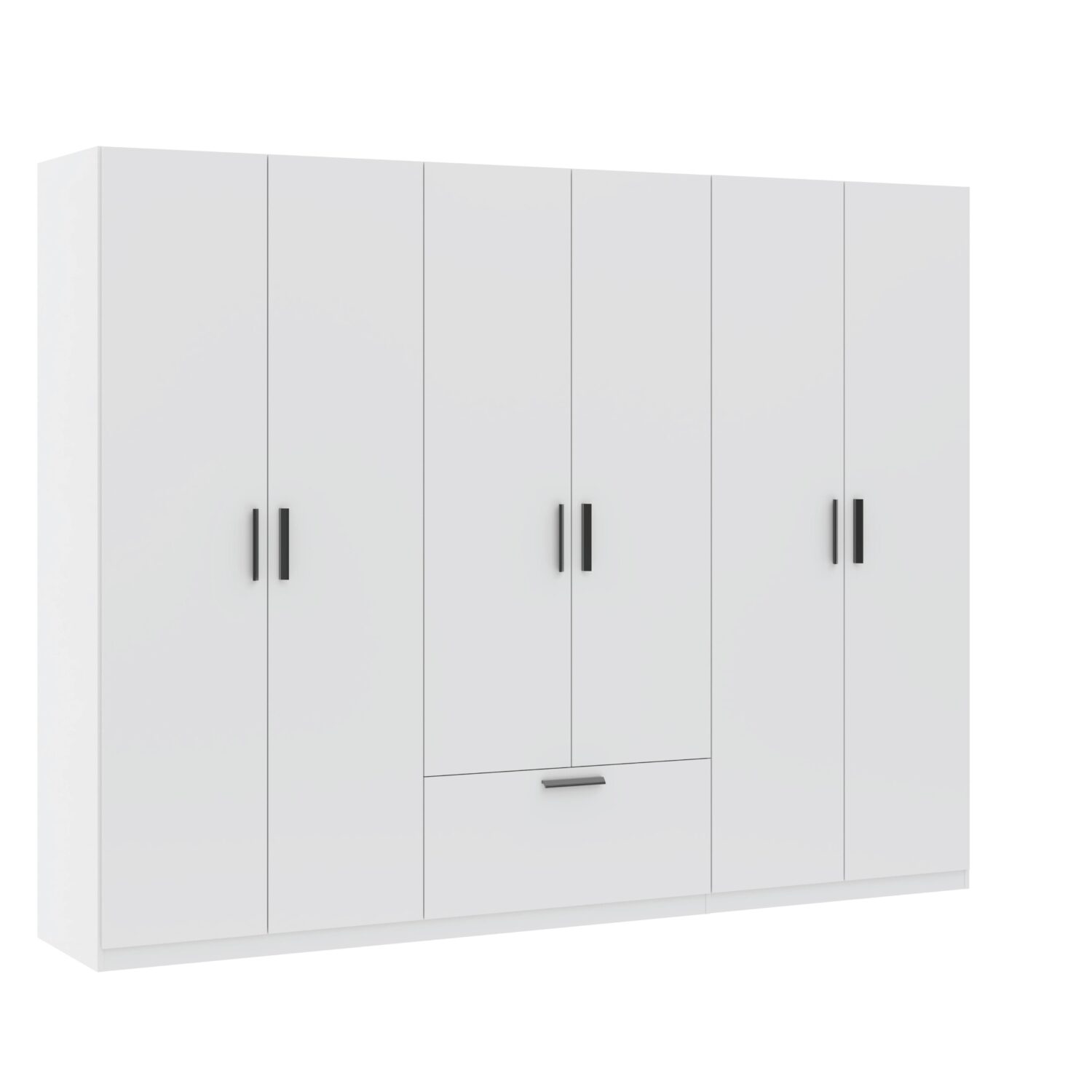 Wohnli Möbelsuche - Drehtürenschrank Milos 6T1S Weiß