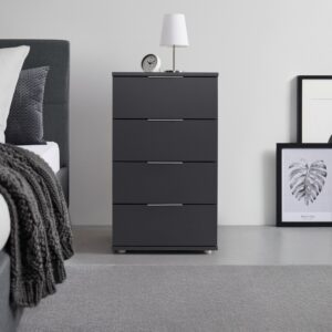 Nachtkästchen Cuatro Anthrazit Kunststoff Modern Living Möbel > Kommoden & Schubladenschränke > Nachttische Anthrazit