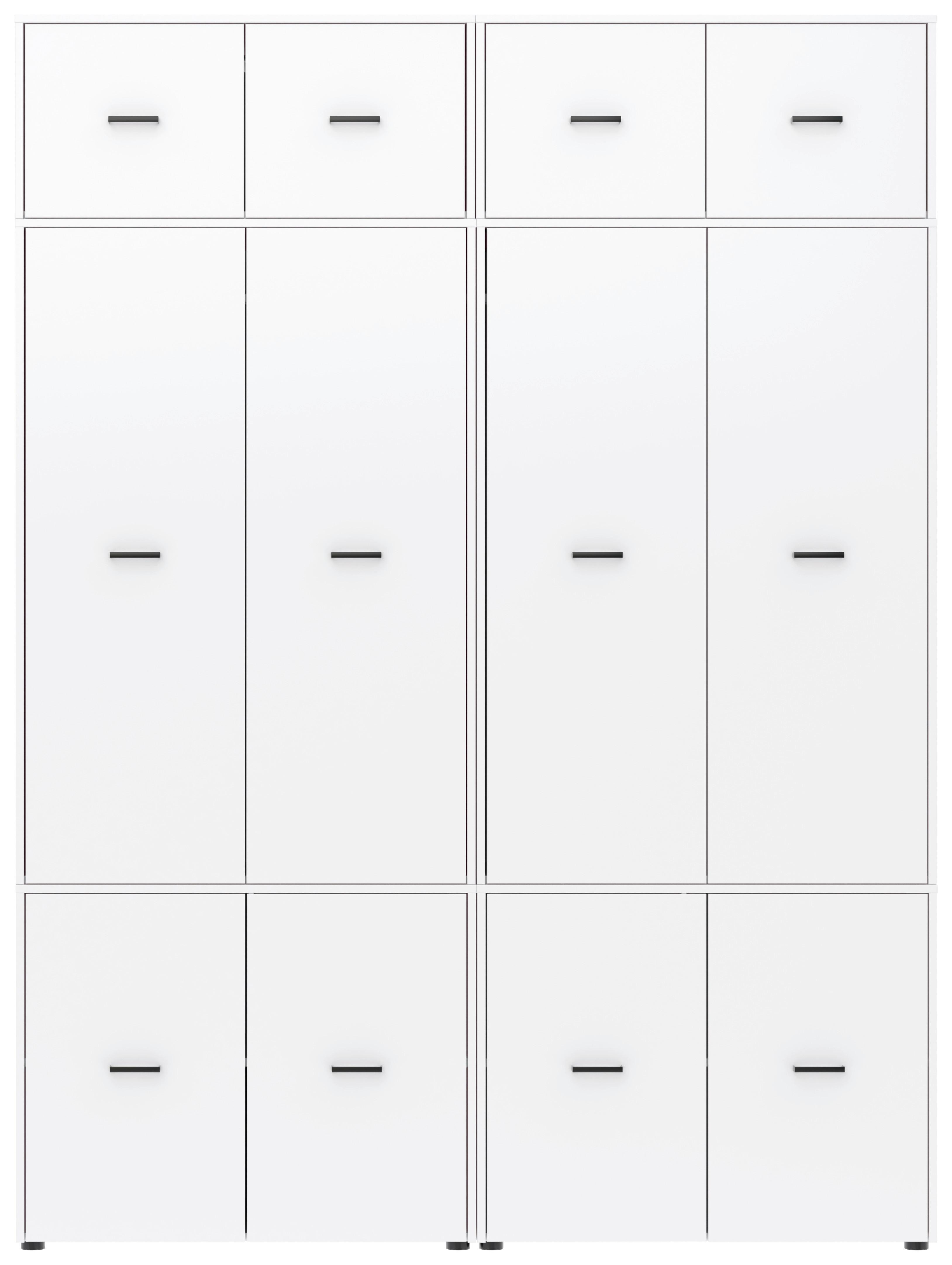 Kleiderschrank Kivo Weiß Holzwerkstoff Based Möbel > Schränke > Kleiderschränke Weiß