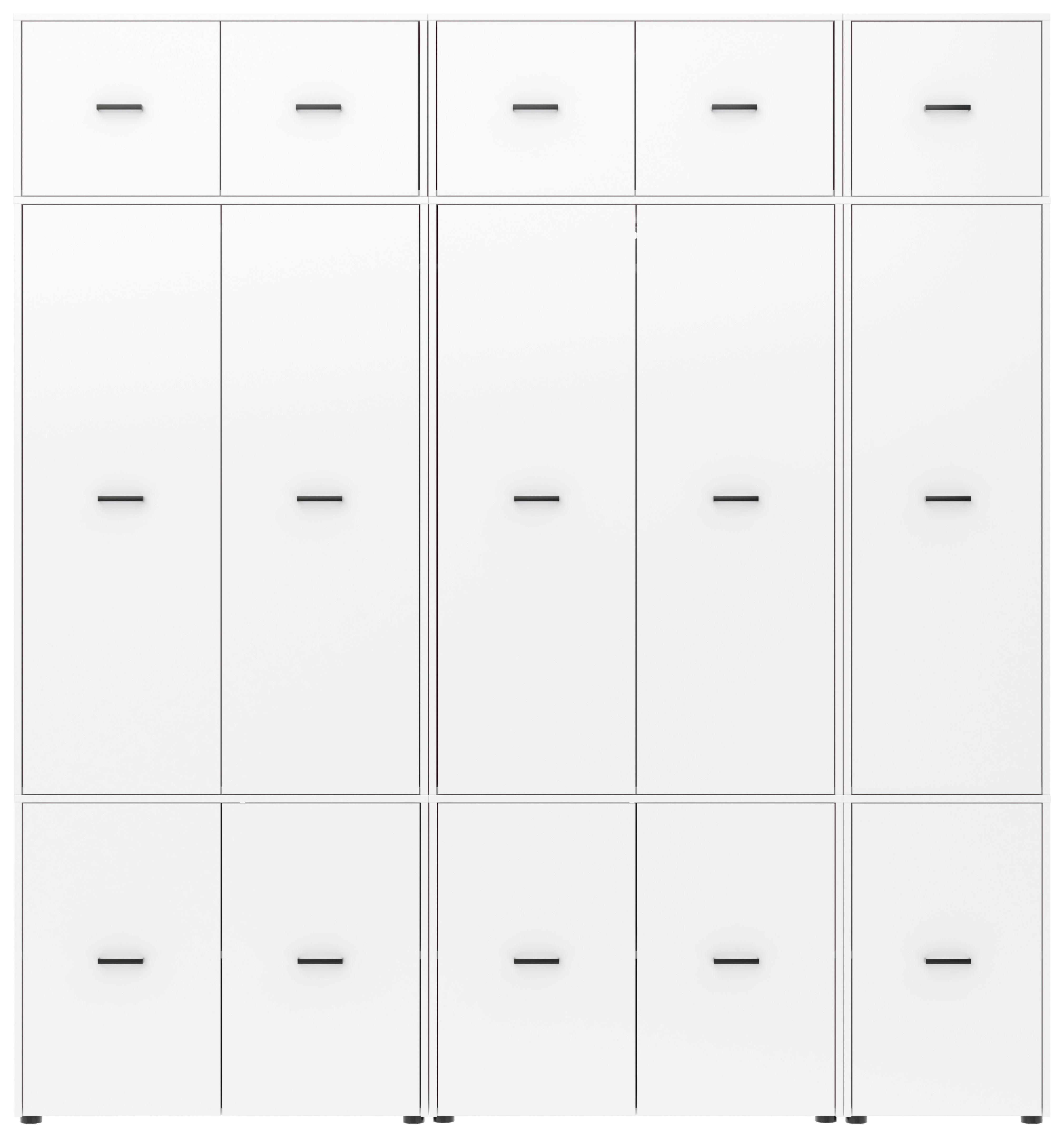 Kleiderschrank Kivo Weiß Holzwerkstoff Based Möbel > Schränke > Kleiderschränke Weiß