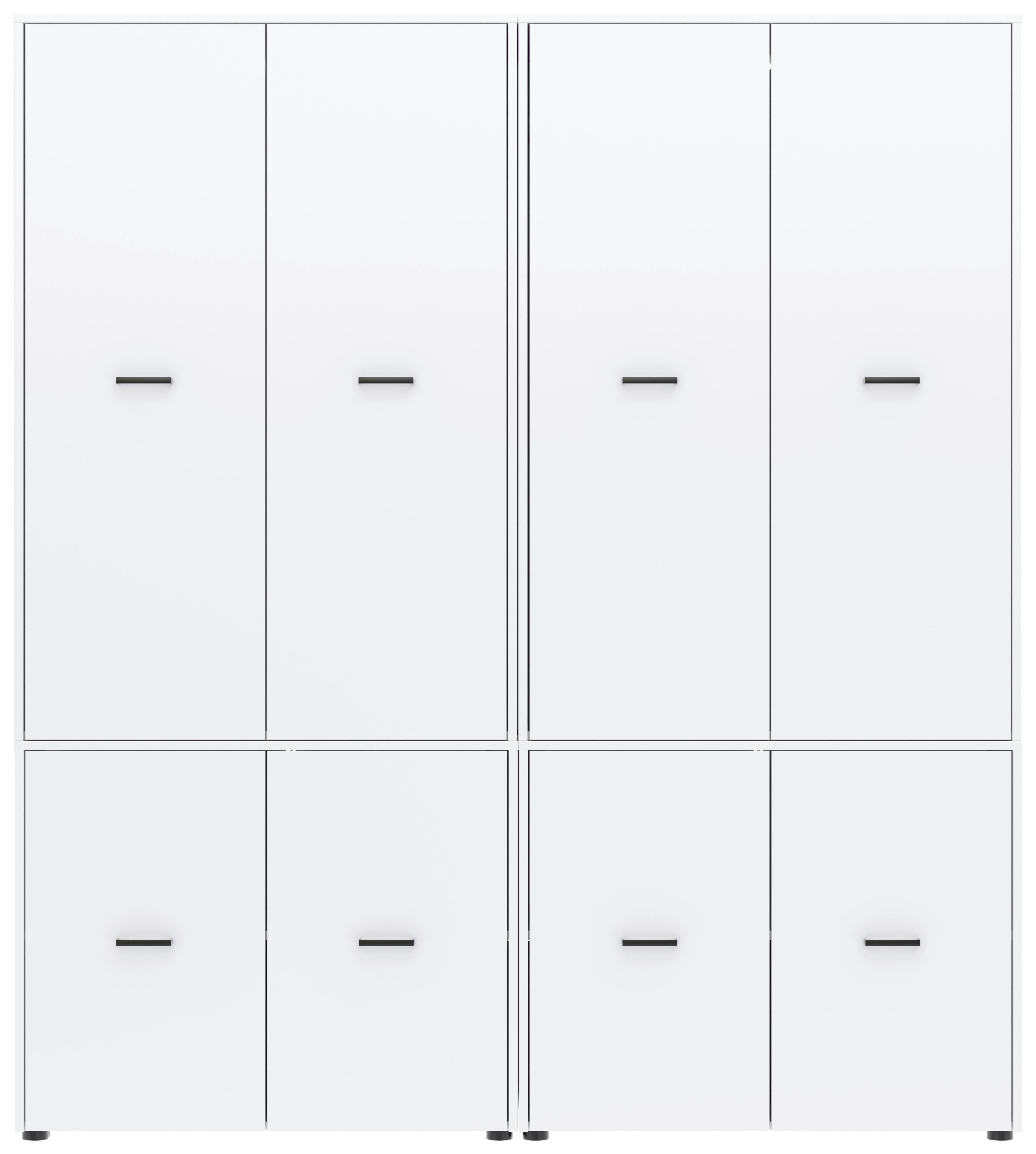 Kleiderschrank Kivo Weiß Holzwerkstoff Based Möbel > Schränke > Kleiderschränke Weiß