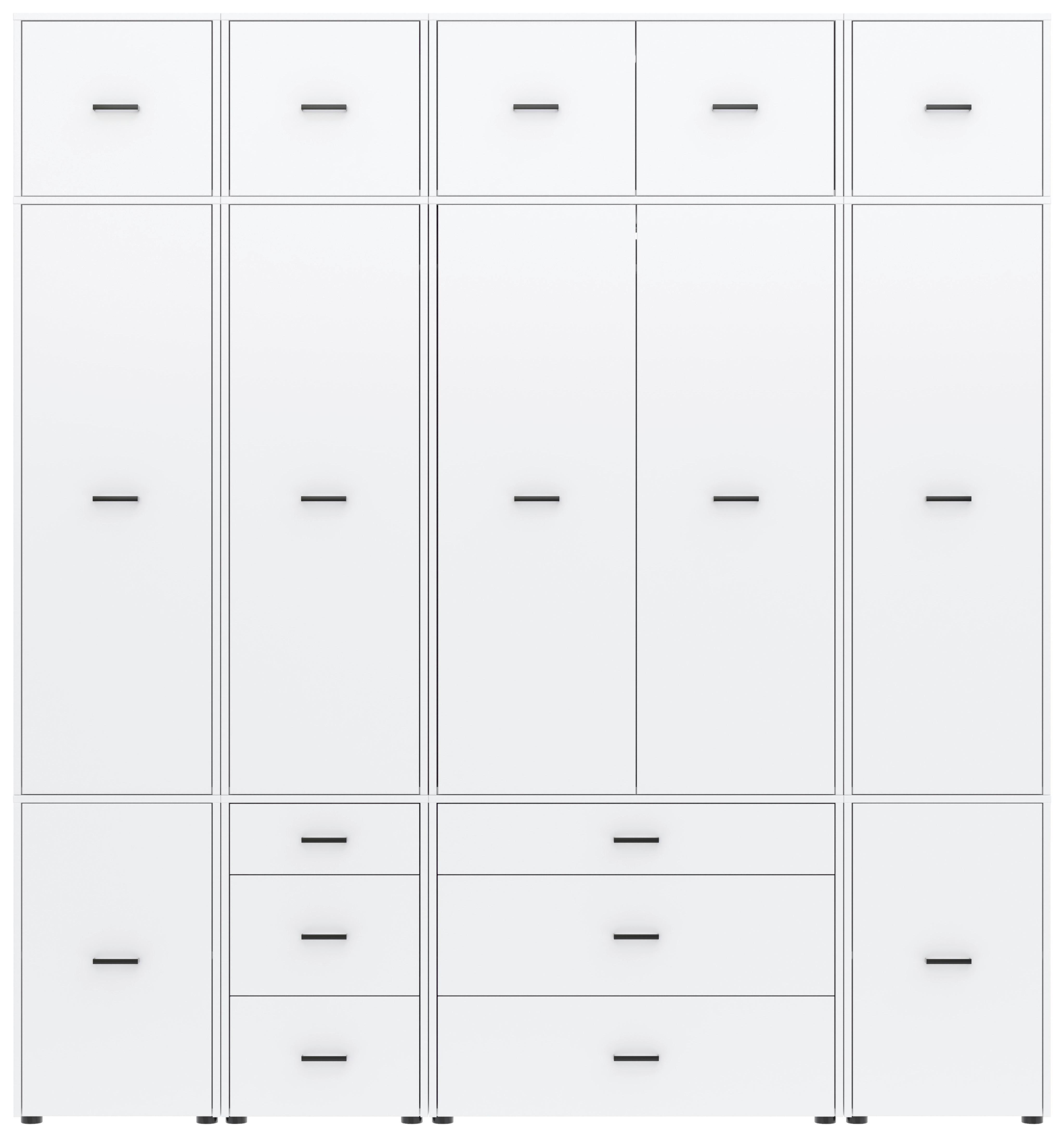 Kleiderschrank Kivo Weiß Holzwerkstoff Based Möbel > Schränke > Kleiderschränke Weiß