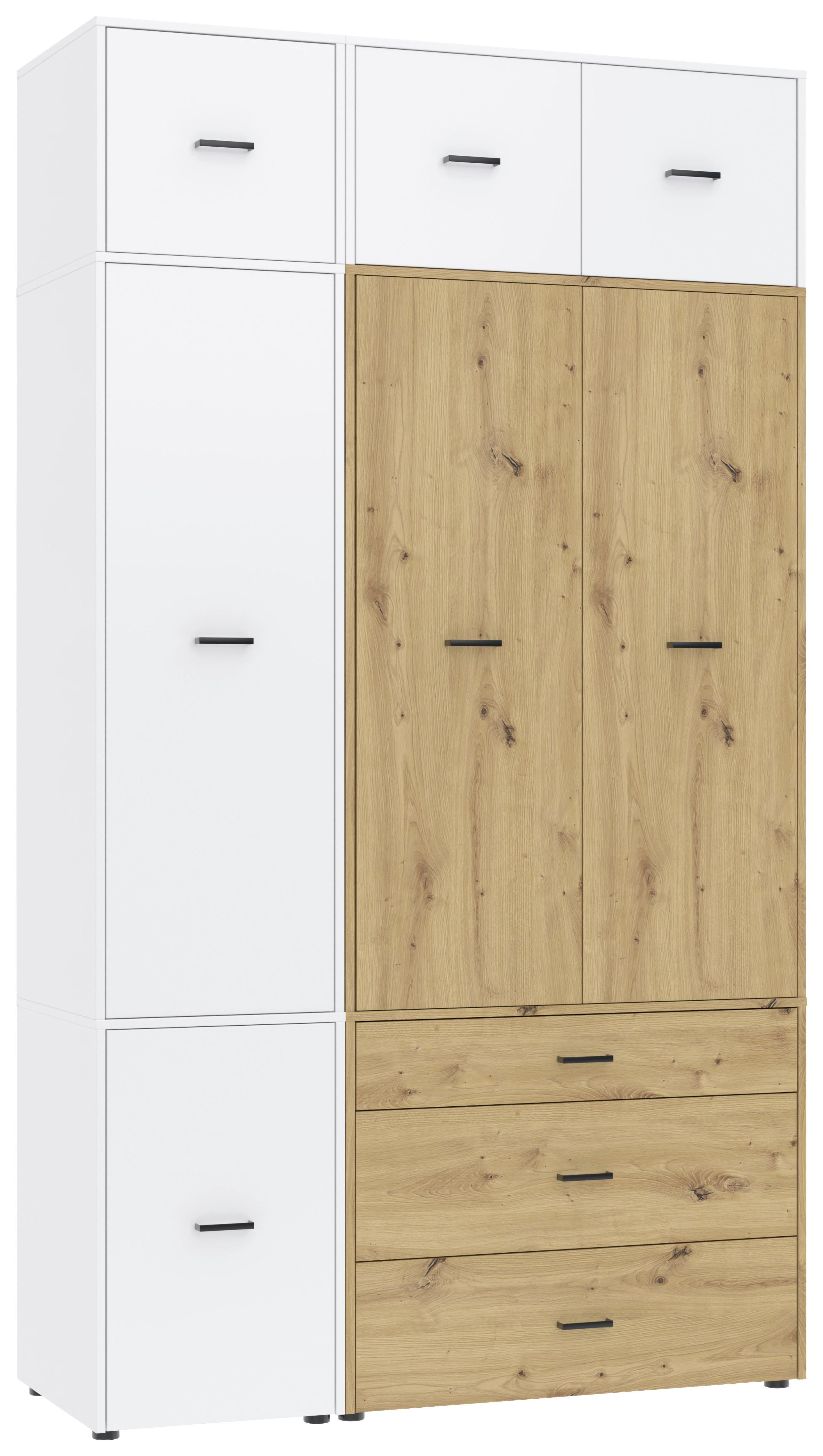 wohnli-moebel-suche-002647012370 Wohnli Möbelsuche - Kleiderschrank Kivo Eiche Artisan/Weiß