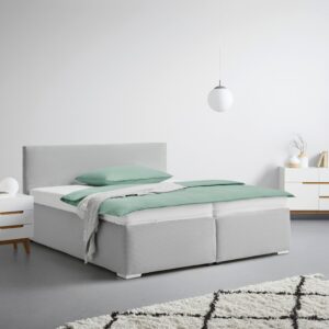 Polsterbett Lesia in Grau ca. 160x200cm Textil Mömax Möbel > Betten > Polsterbetten Grau