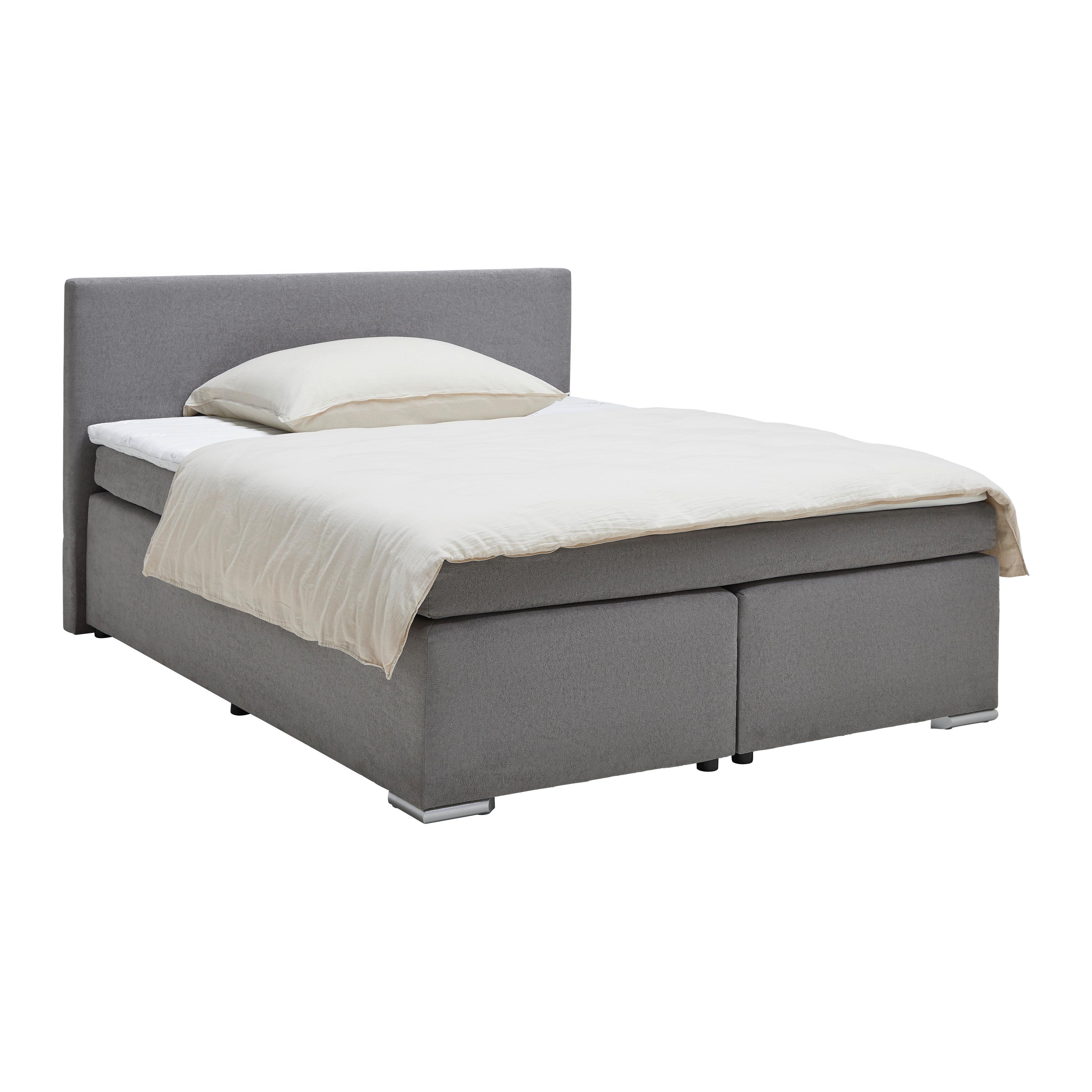 Wohnli Möbelsuche - Boxspringbett Mira 2 Grau ca. 180x200cm