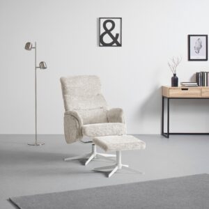 Relaxsessel Star Creme Metall, Textil Mömax Möbel > Sessel > Relaxsessel Weiß