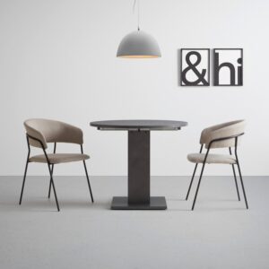 Armlehnstuhl Alice in Beige Holz, Metall, Textil Mömax Wohnzimmermöbel Beige