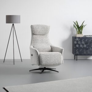 Relaxsessel Maximus Grau Holz, Metall, Textil Premium Living Wohnzimmermöbel Grau