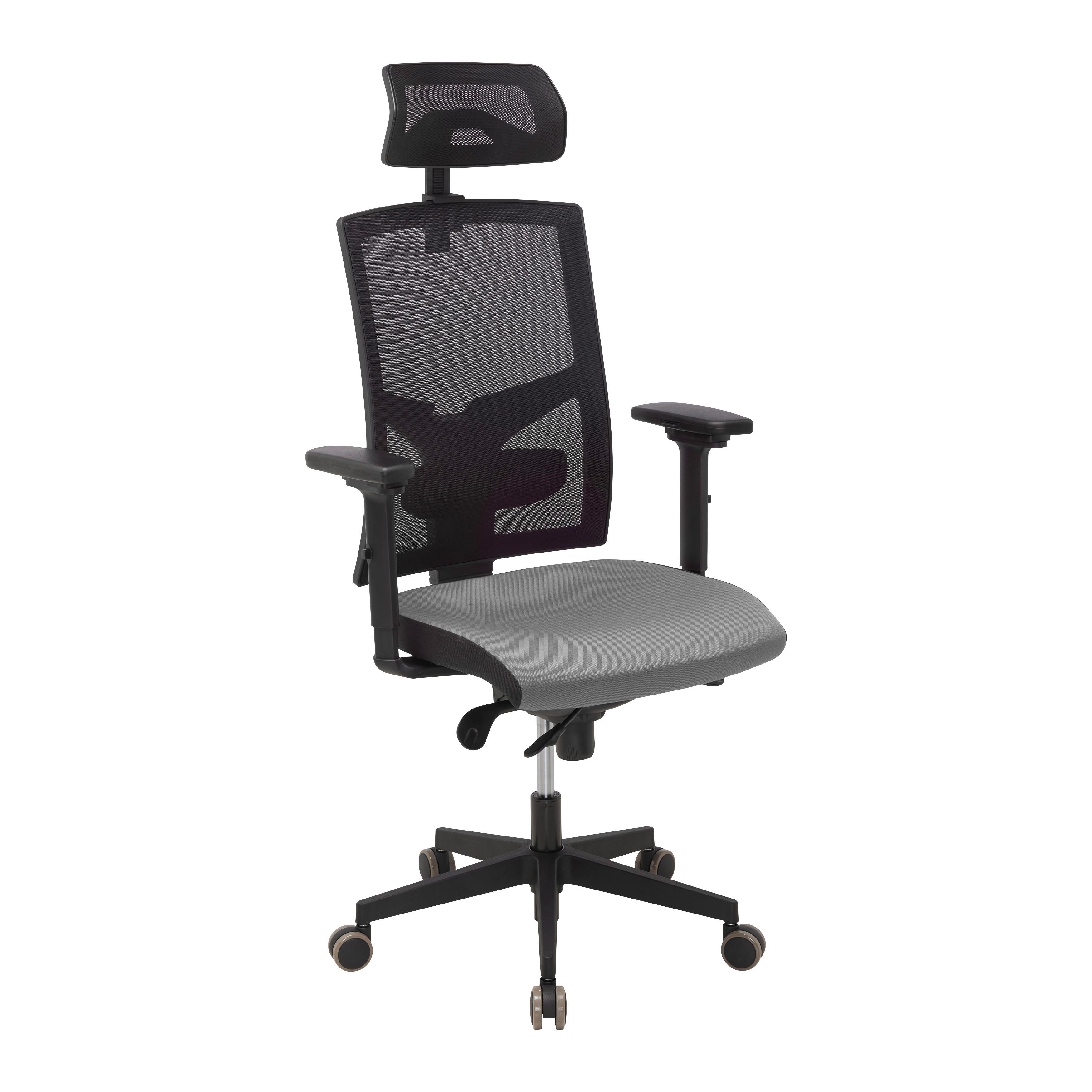 wohnli-moebel-suche-002696000101 Wohnli Möbelsuche - Chefsessel Boss Grau/Schwarz