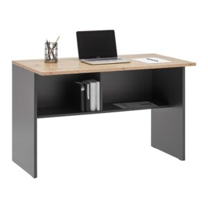 wohnli-moebel-suche-002698014101 Wohnli Möbelsuche - Schreibtisch Shelf in Anthrazit/Eiche Artisan