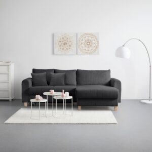 wohnli-moebel-suche-002703008309-1 Wohnlandschaft Lille Dunkelgrau Textil Based Möbel > Sofas & Couches > Wohnlandschaften > Ecksofas > XXL Ecksofas Grau