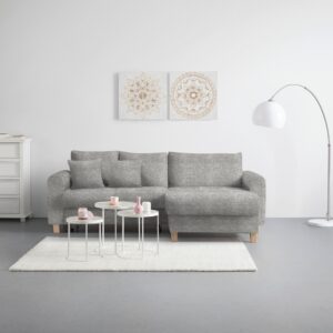 Wohnlandschaft Lille Hellgrau Textil Based Möbel > Sofas & Couches > Wohnlandschaften > Ecksofas > XXL Ecksofas Grau