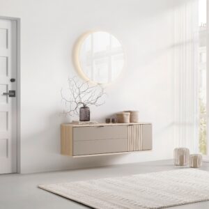Hängeelement Pisa Taupe/Eichefarben Holzwerkstoff Mömax Möbel > Kommoden & Schubladenschränke > Hängeelemente Taupe